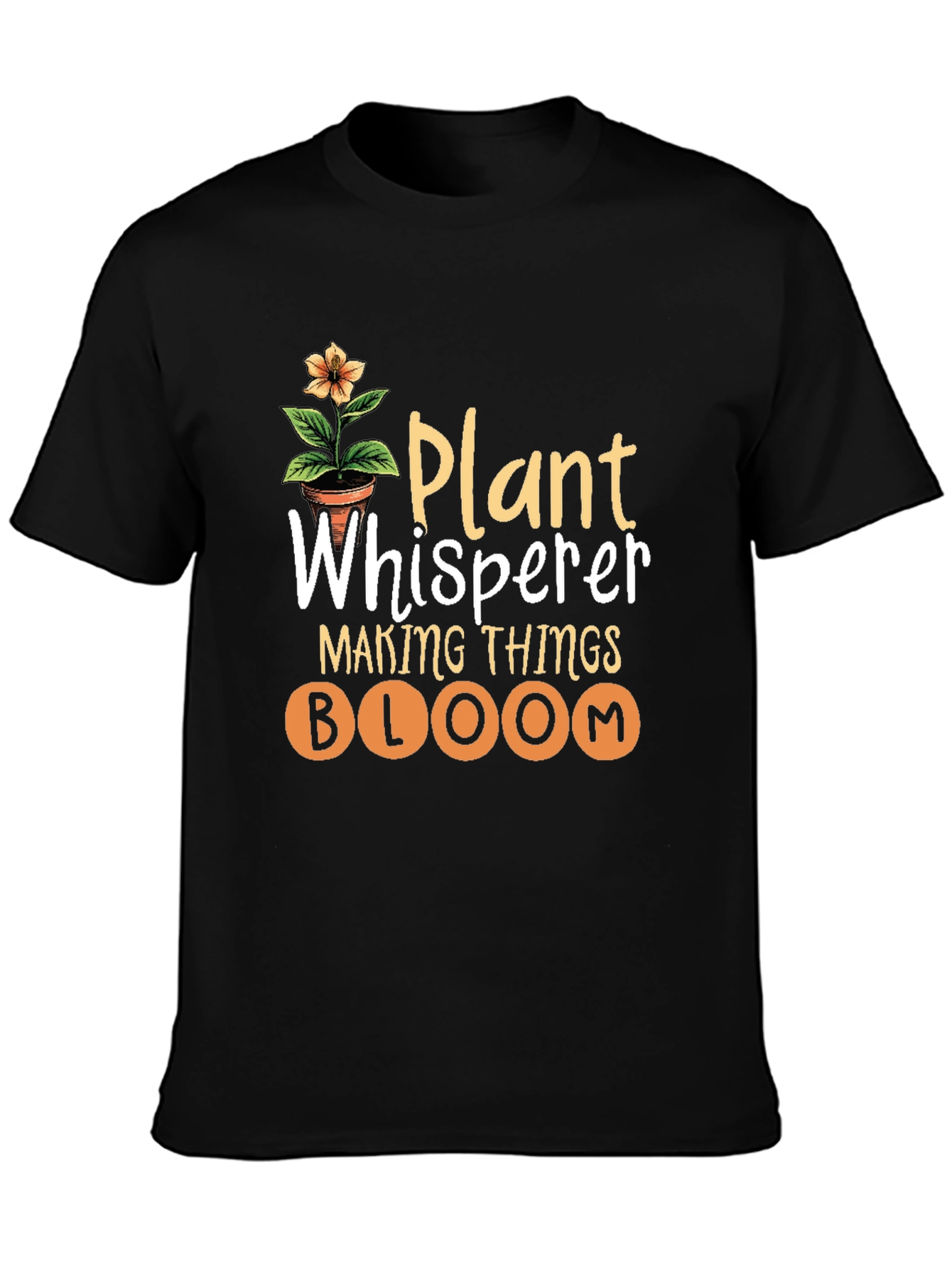 Black Plant Whisperer Graphic Tee view 3