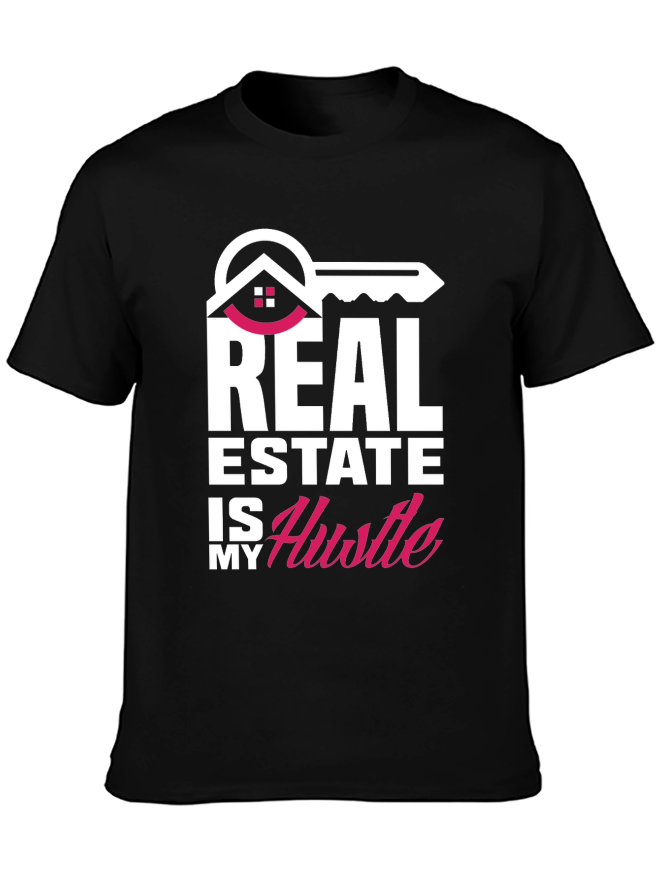 Black Real Estate Hustle T-Shirt view 3