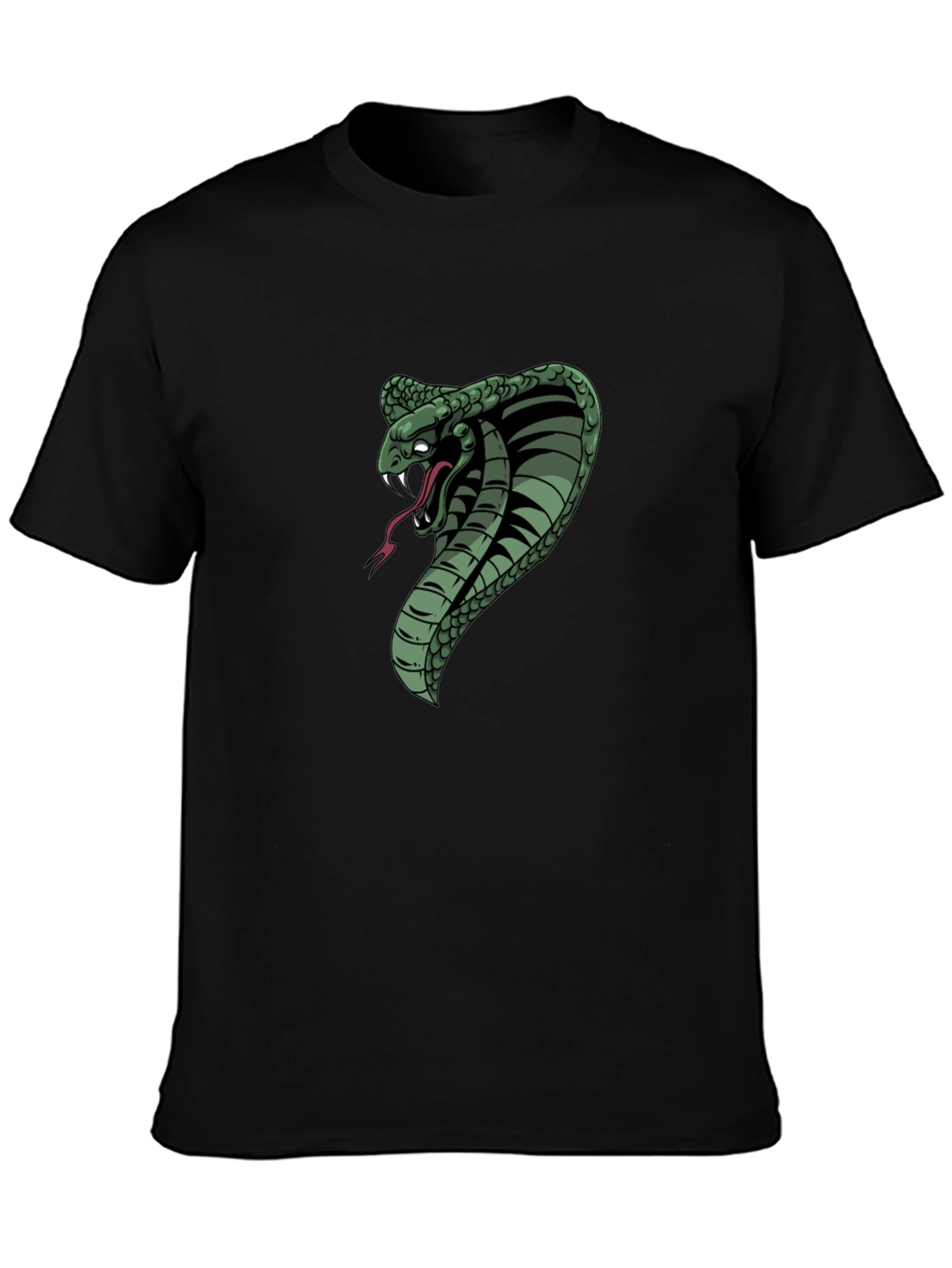 Black Black Cobra Graphic Tee view 3