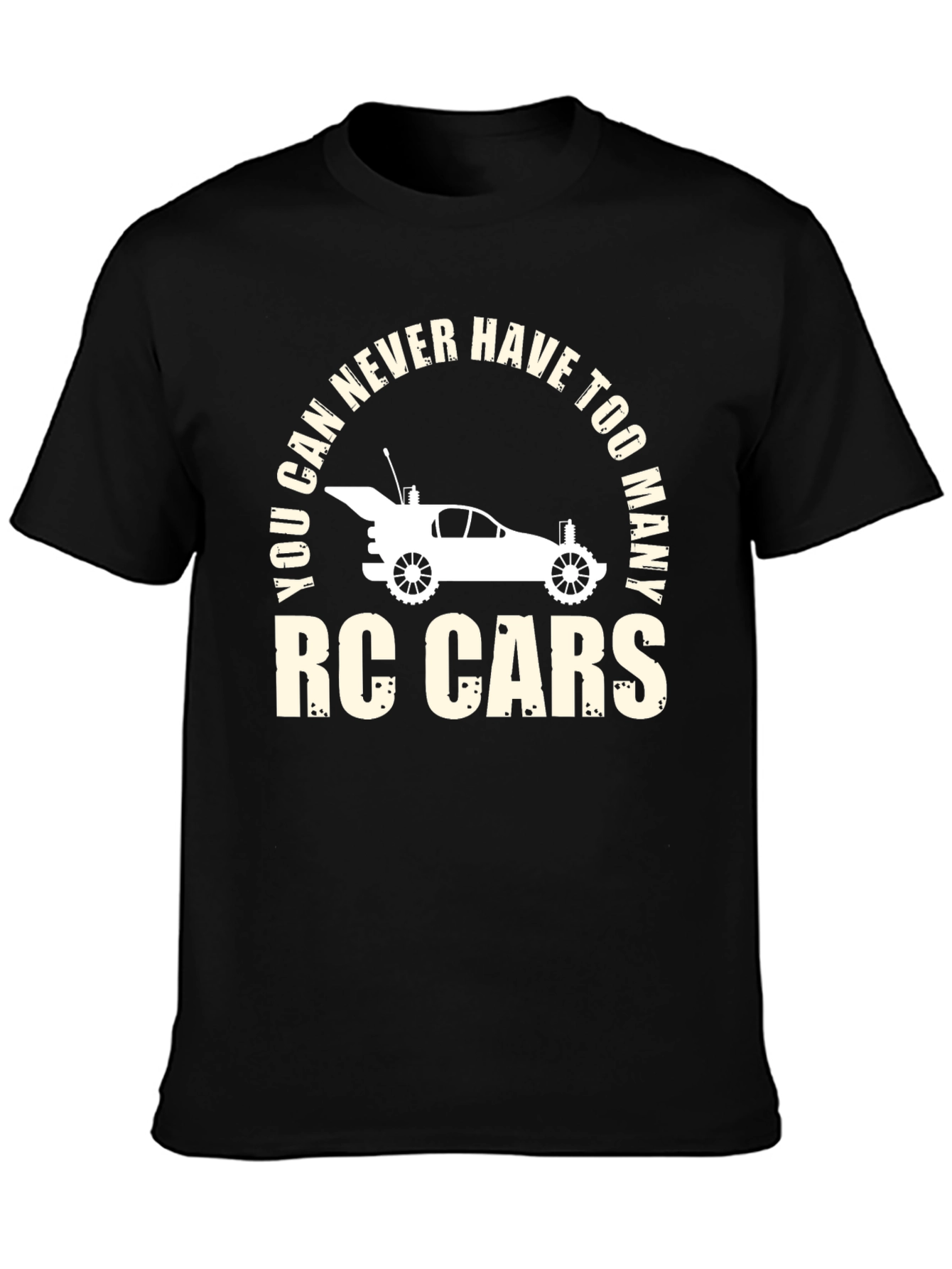 Black RC Cars T-Shirt - You Can Never Have Too Many view 3