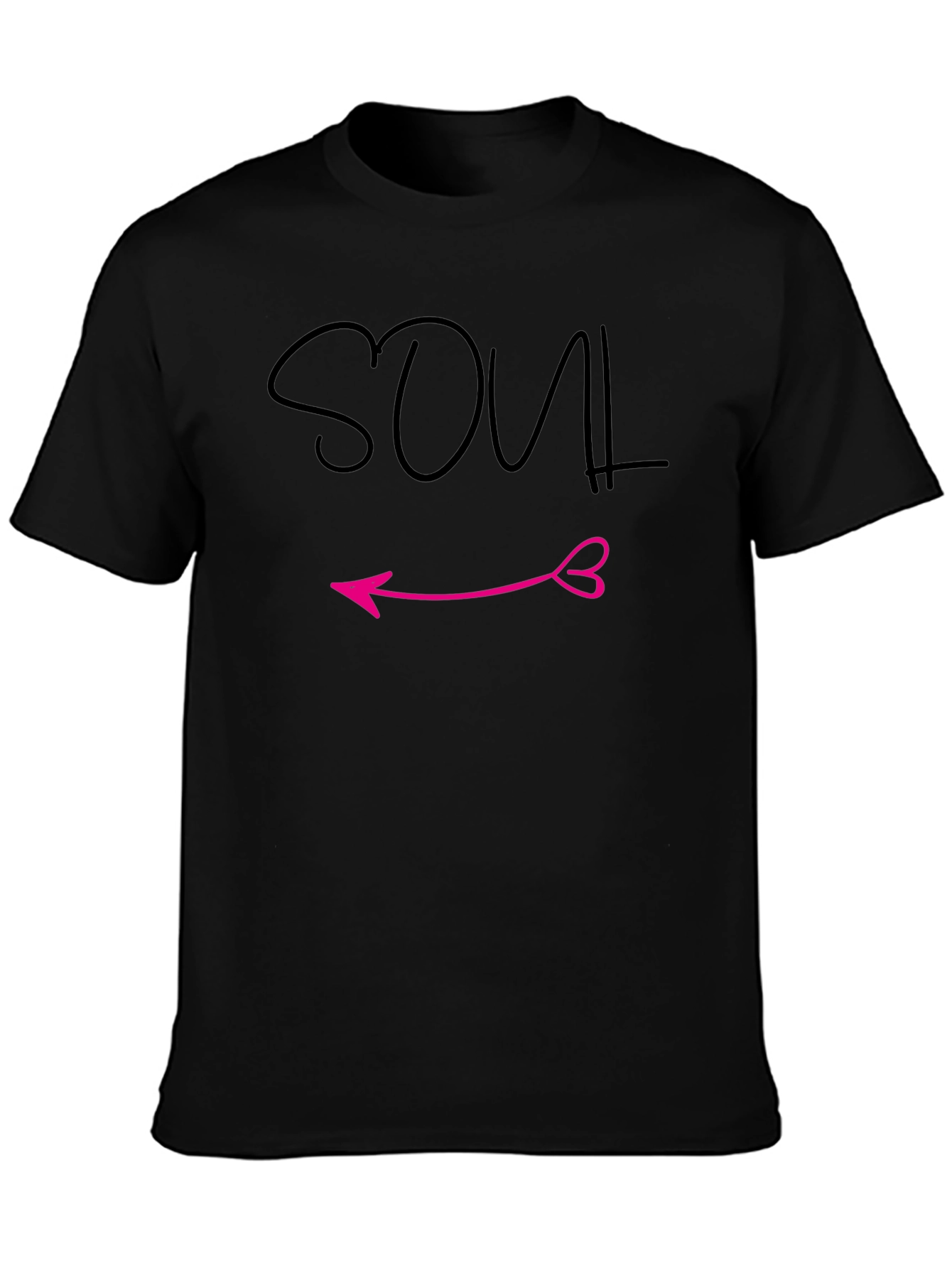 Black Soulmate Arrow Graphic Tee - Black view 3