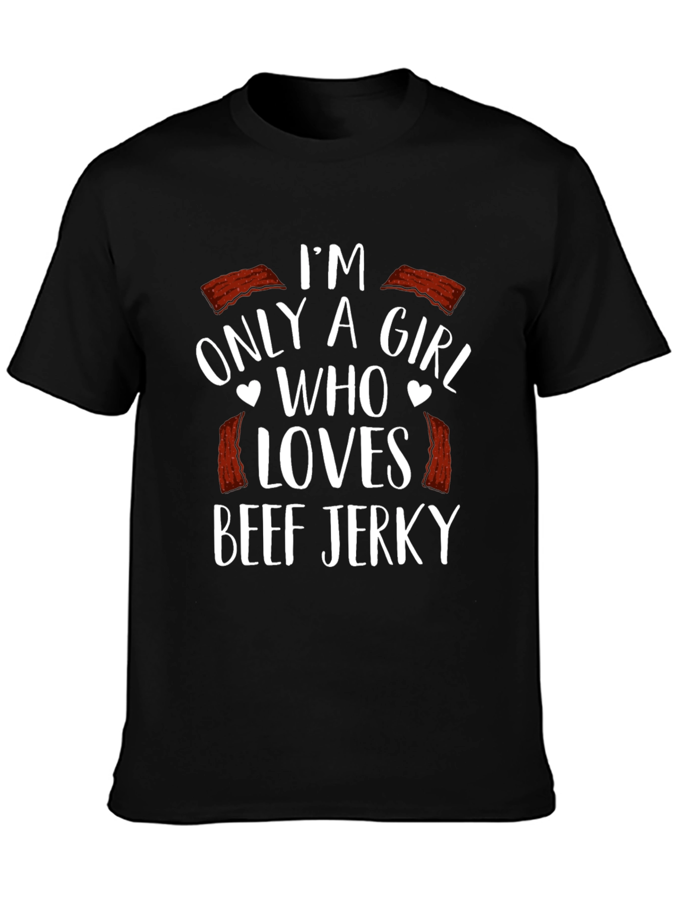 Black Beef Jerky Lover T-Shirt view 3