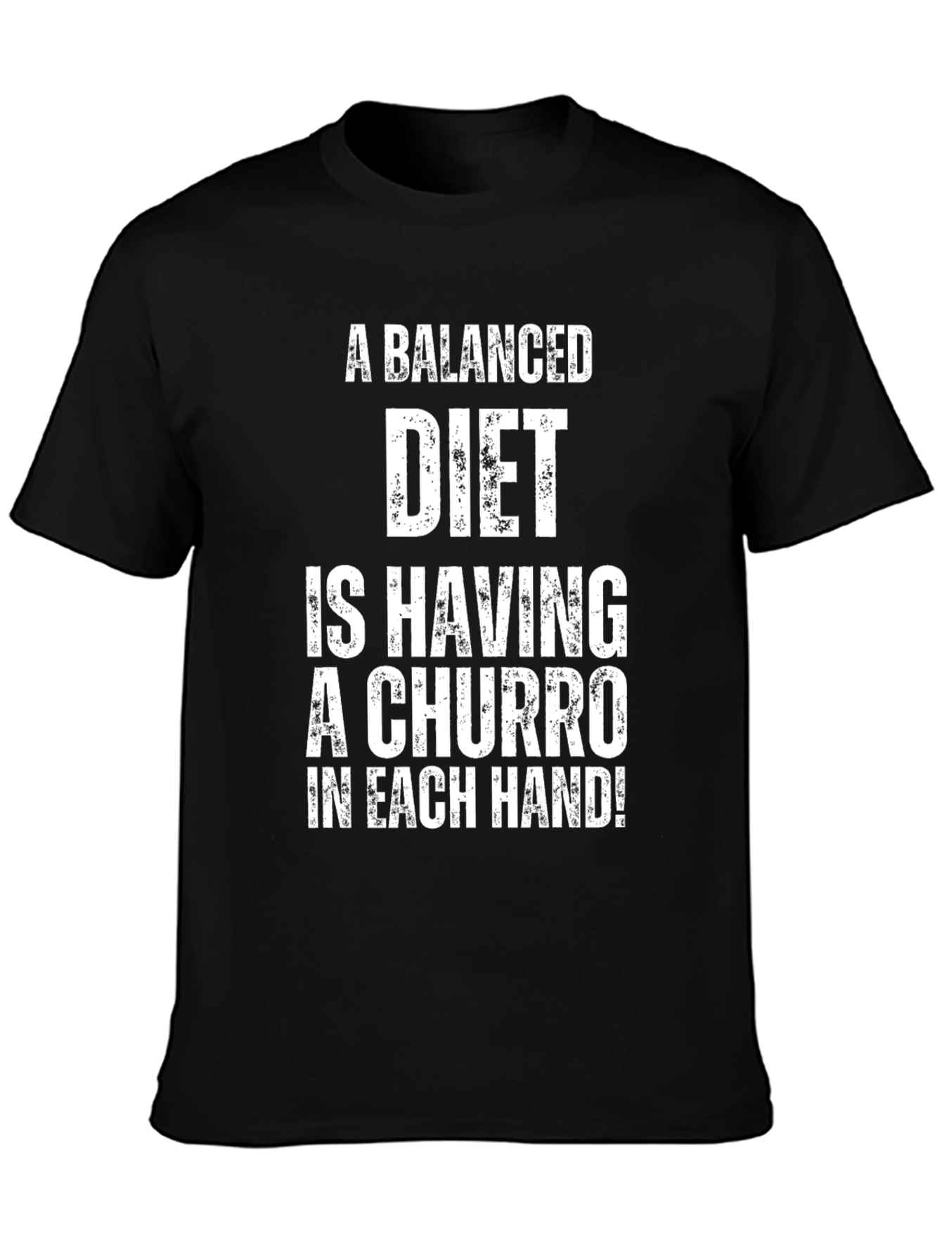Black Balanced Diet Churro Graphic Tee view 3