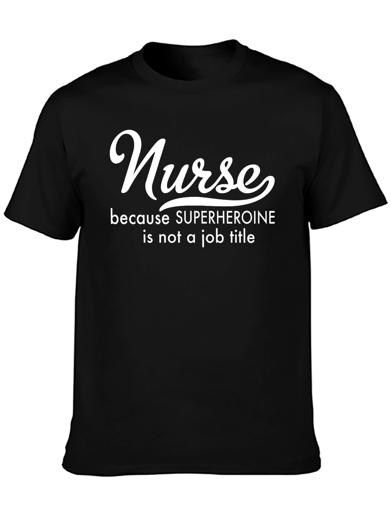 Black Nurse Superhero T-Shirt - Medical Hero Gift view 3