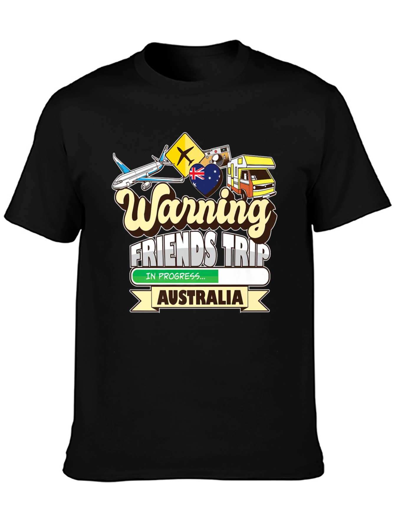 Warning Friends Trip Australia T-Shirt - 3
