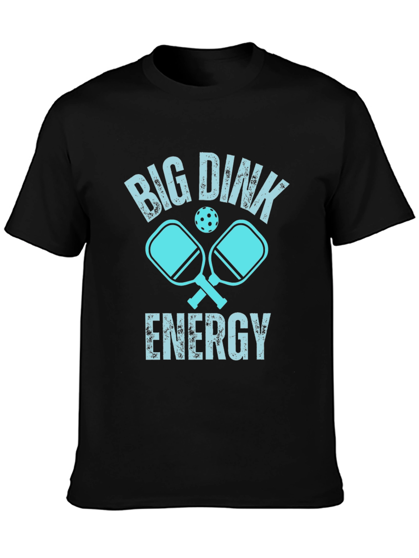 Black Big Dink Energy Pickleball Graphic Tee view 3
