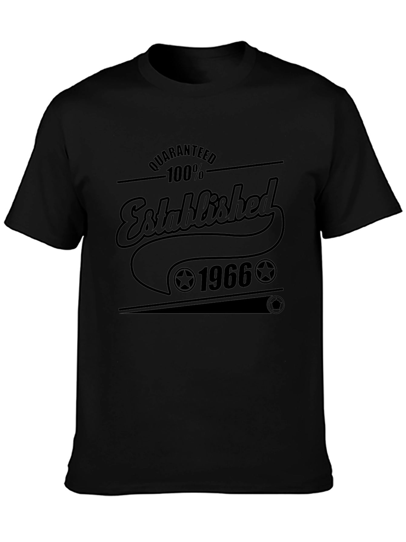 Black Established 1966 T-Shirt view 3