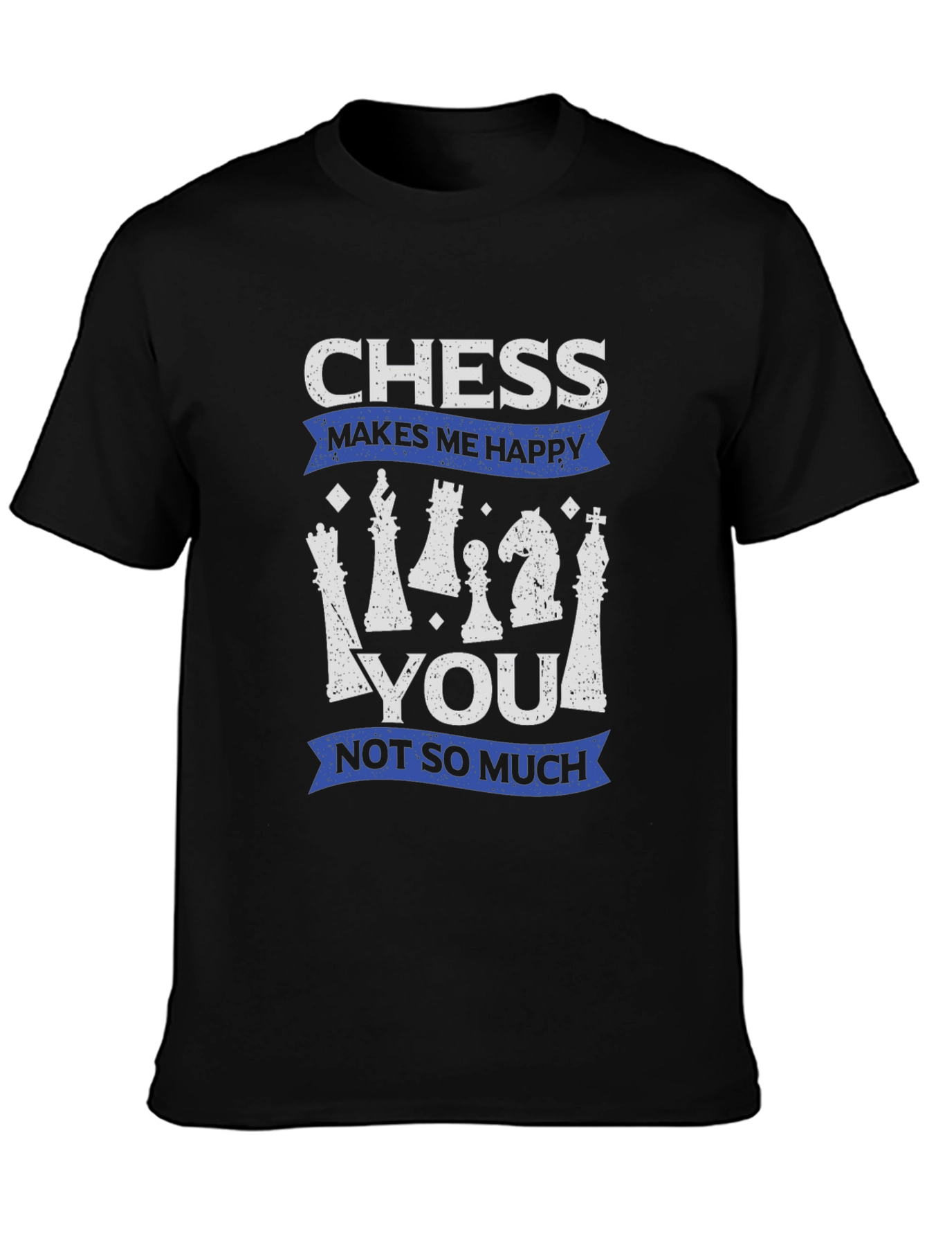 Black Chess Makes Me Happy T-Shirt  view 3