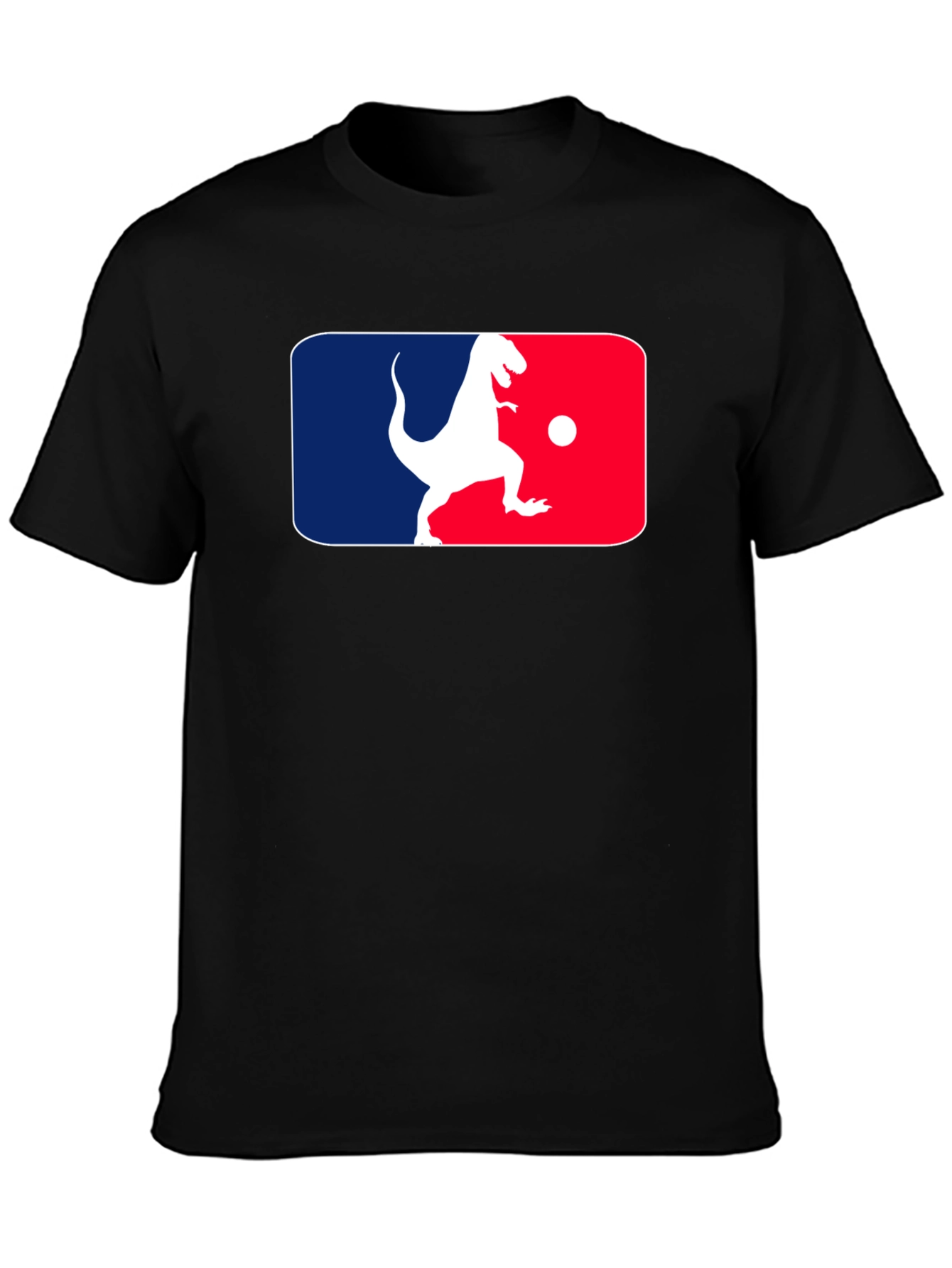 Black Dino Baseball T-Shirt view 3