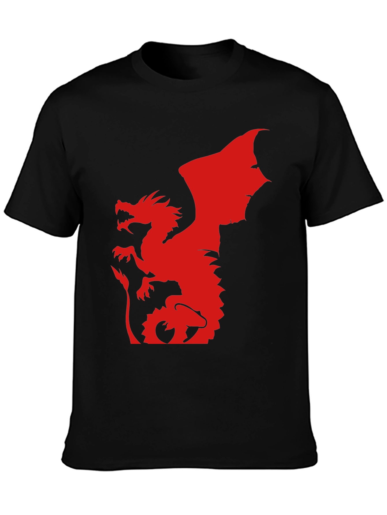 Black Red Dragon Graphic Tee - Bold & Unique! view 3