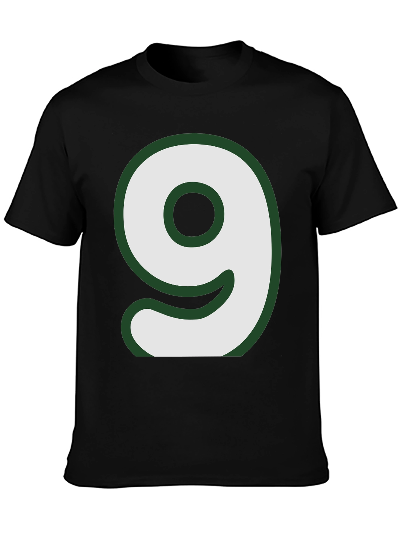 Black Number 9 Graphic T-Shirt - Casual Style view 3