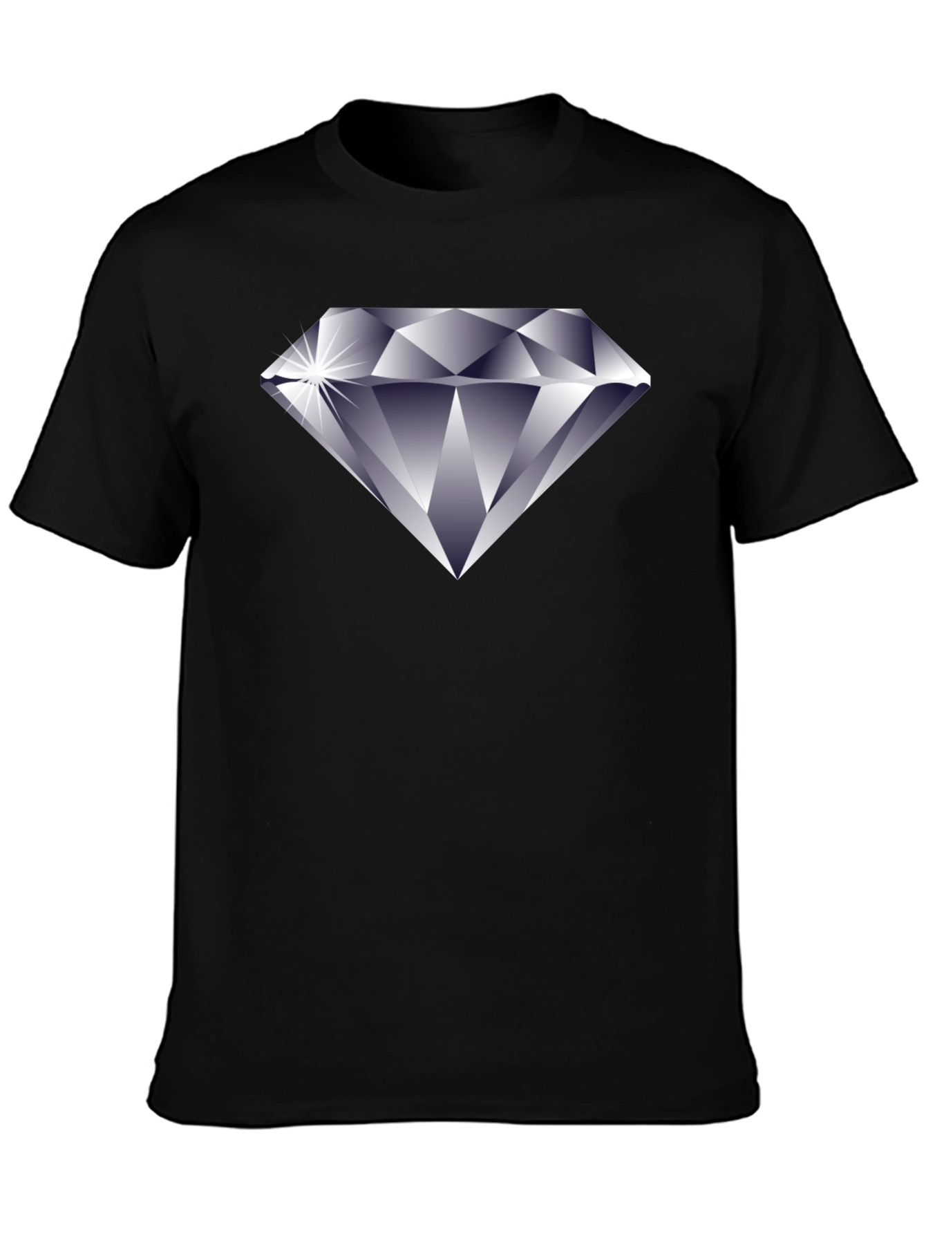 Black Diamond Graphic Black T-Shirt view 3