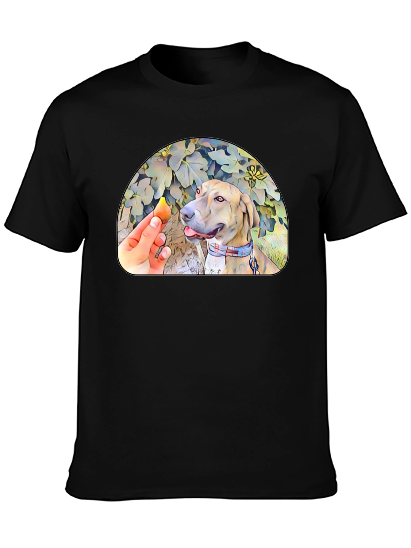 Black Dog Treat Black Graphic Tee view 3