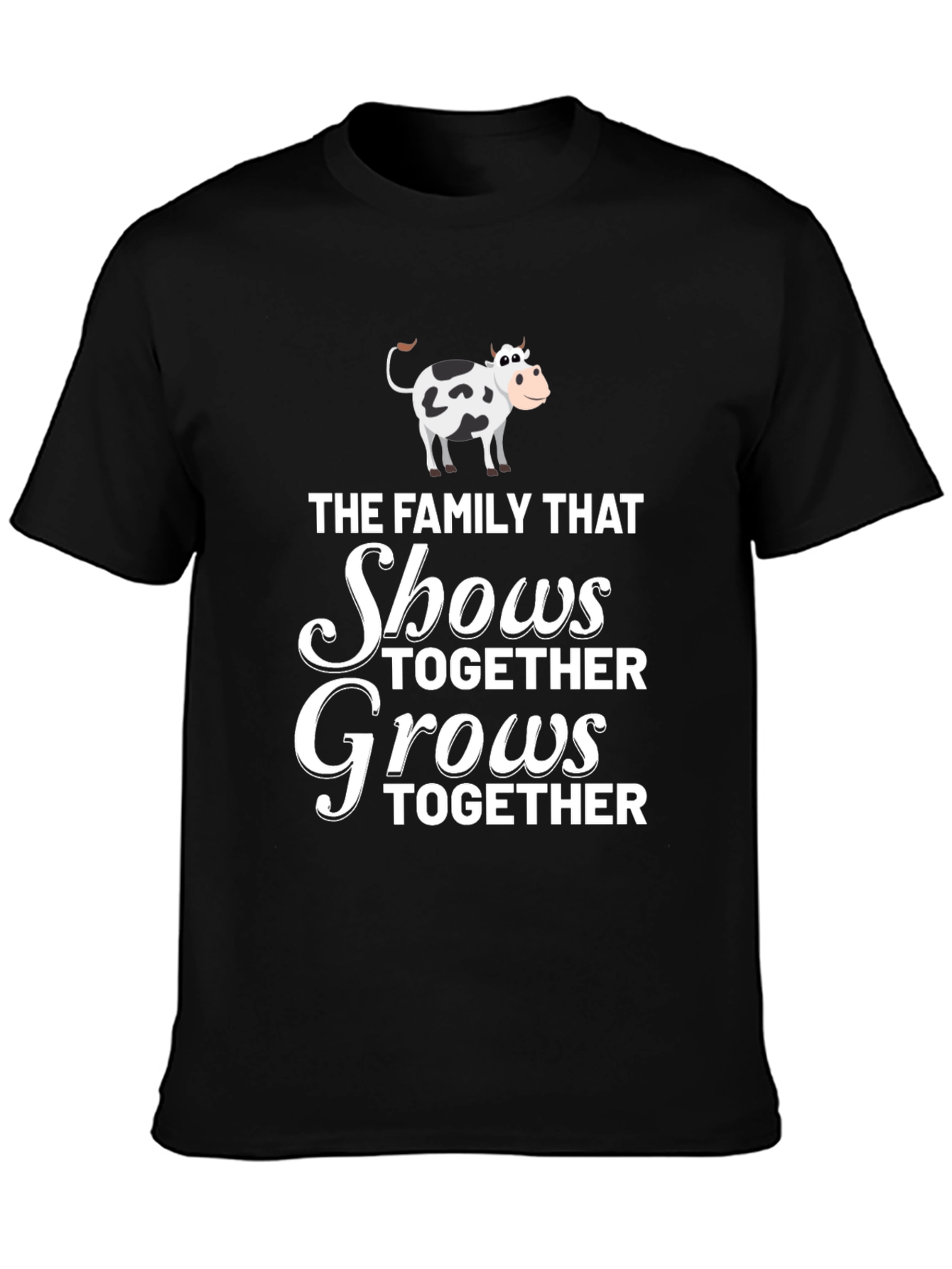 Black Family That Shows Together Grows Together T-Shirt view 3