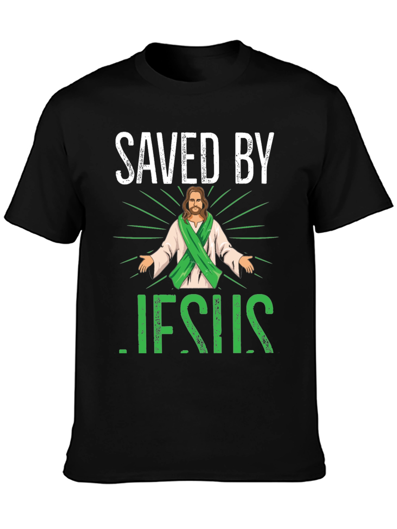 Saved by Jesus Graphic T-Shirt - 3