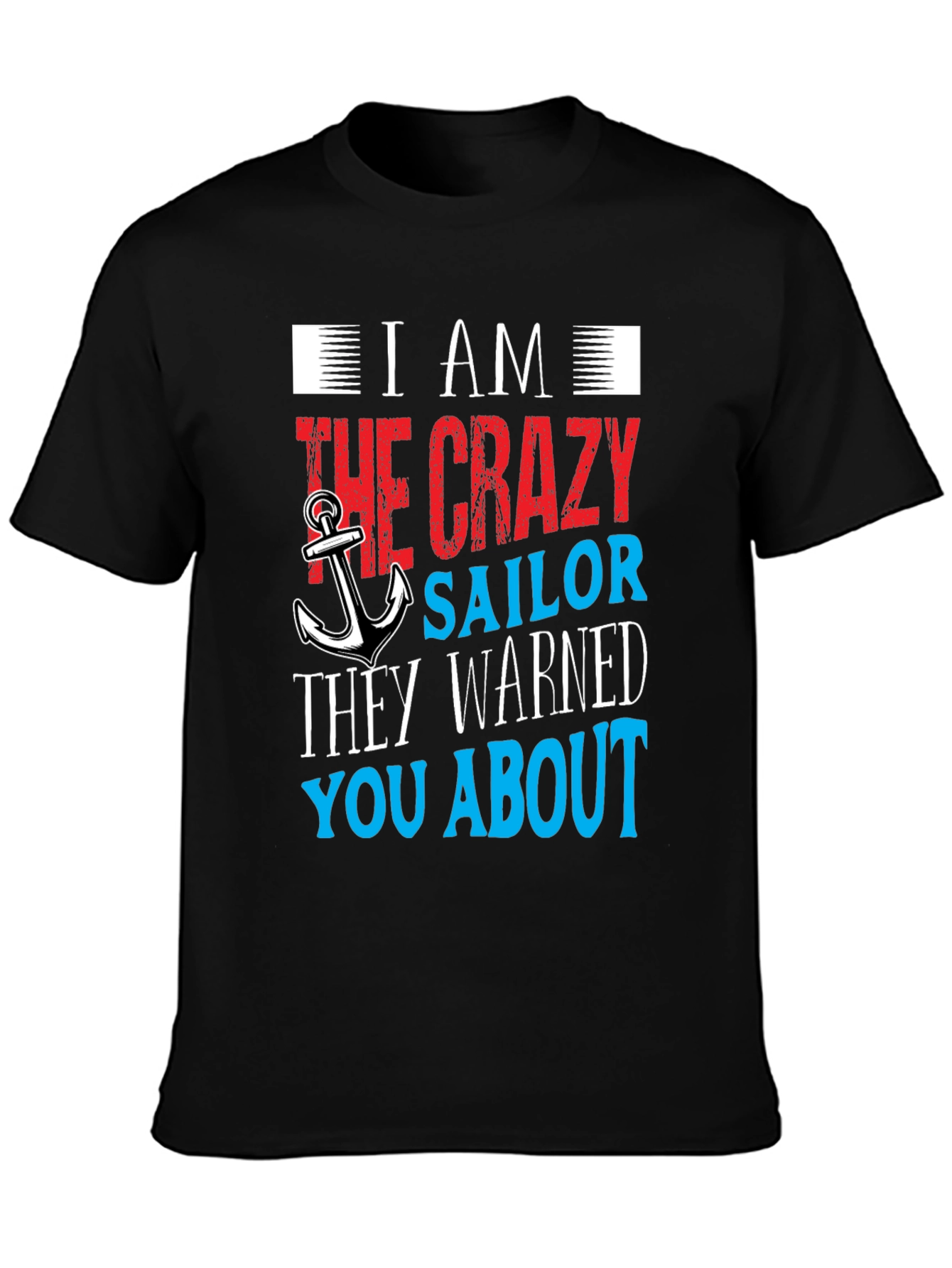 Black Crazy Sailor T-Shirt view 3