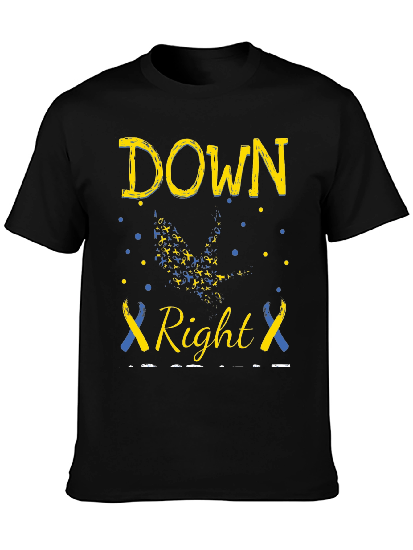 Black Down Right Perfect T-Shirt view 3