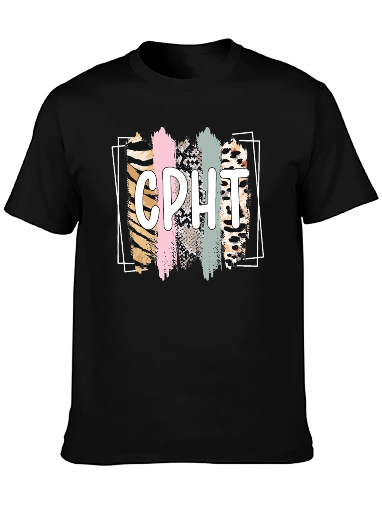 Black CPHT Animal Print Graphic Tee - Unisex view 3