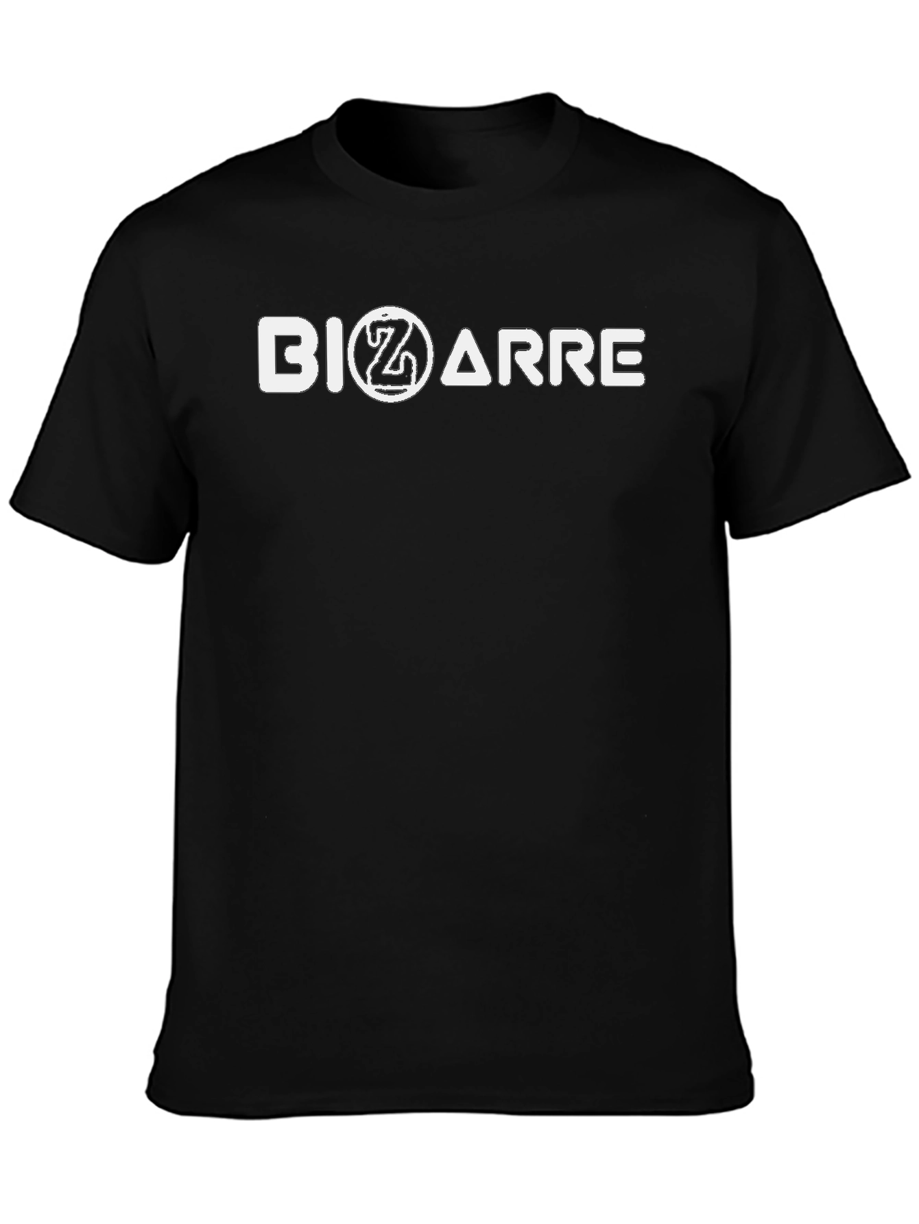 Black Bizarre Graphic Tee - Black Casual T-Shirt view 3