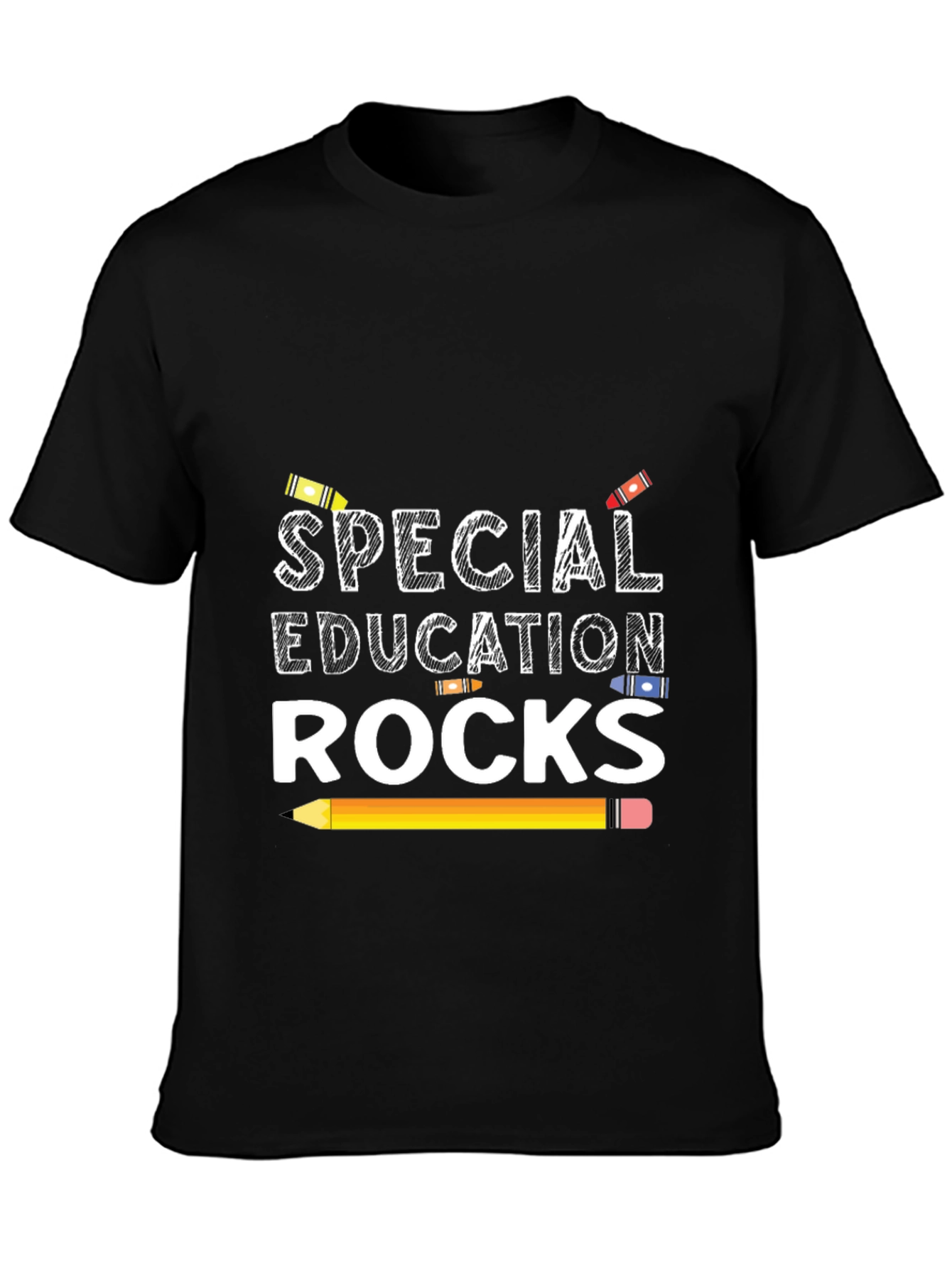 Black Special Education Rocks Graphic Tee view 3