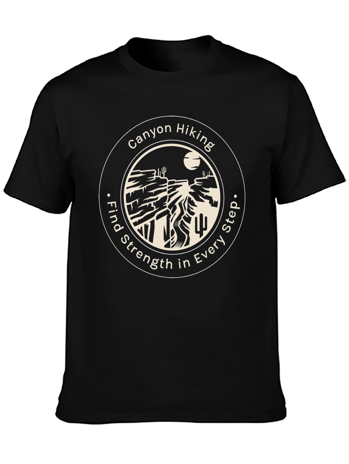 Black Canyon Hiking Graphic T-Shirt - Find Strength in Every Step view 3