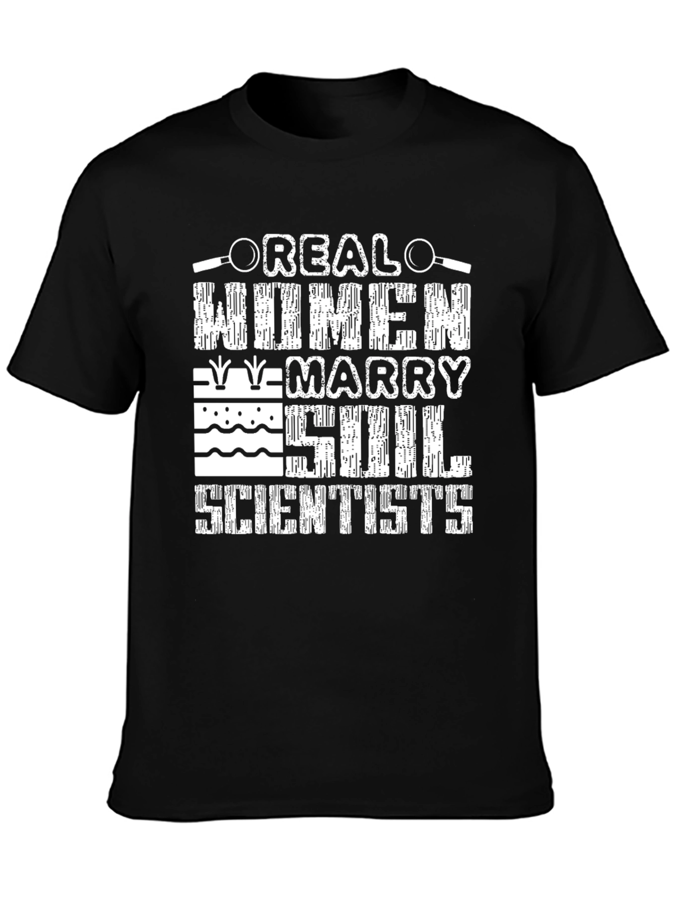 Black Real Women Marry Soil Scientists T-Shirt view 3