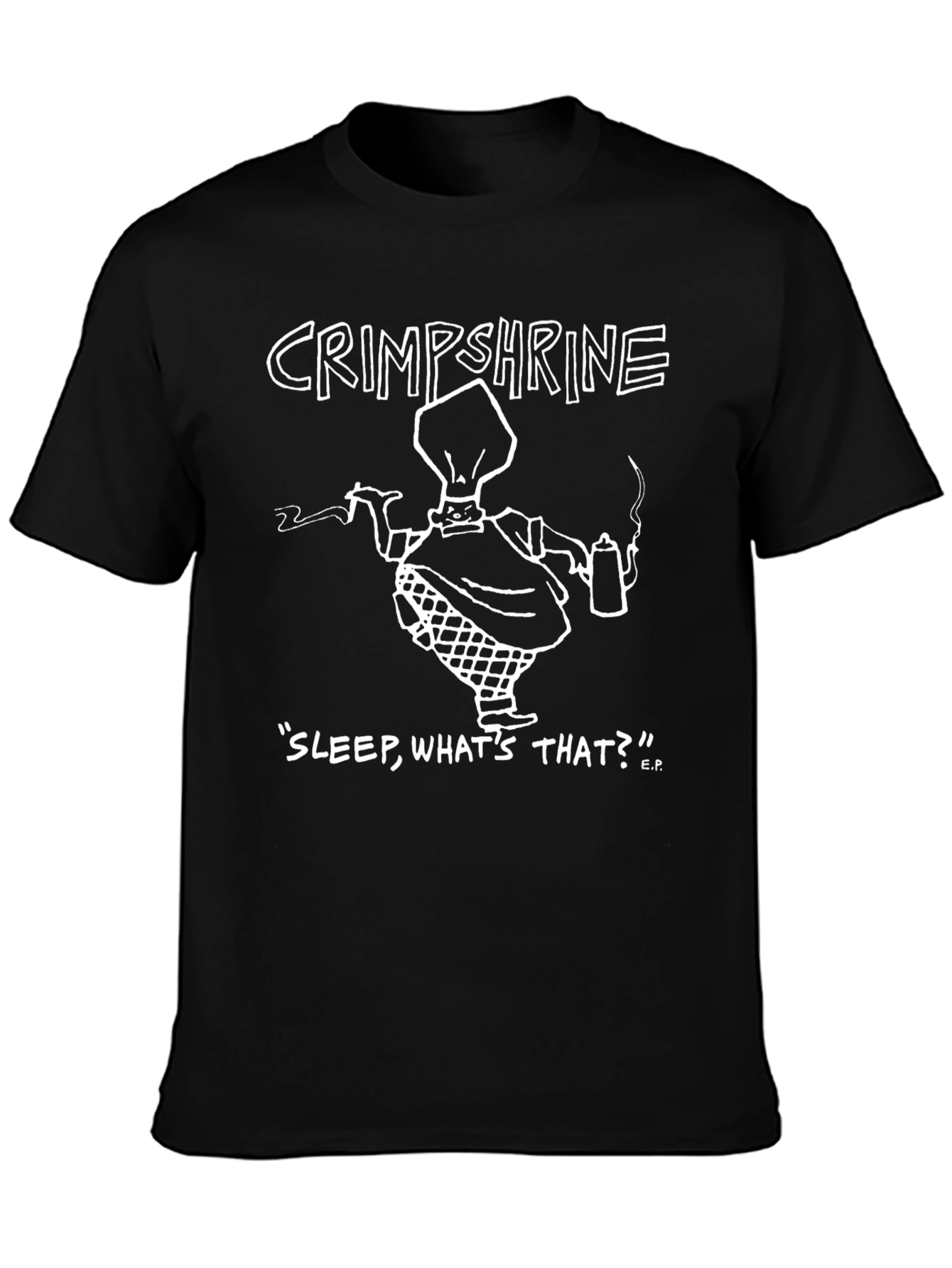 Black Crimpshrine "Sleep, What's That?" T-Shirt - Black view 3