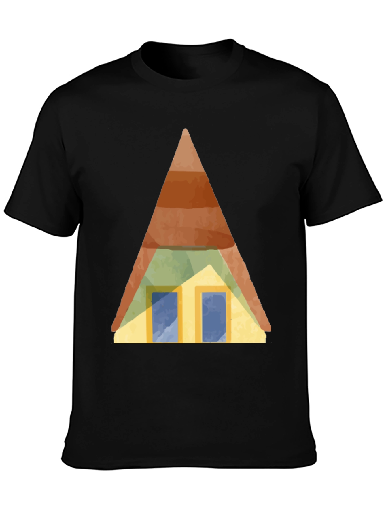 Black Cabin Graphic Tee - Stylish & Unique Design view 3