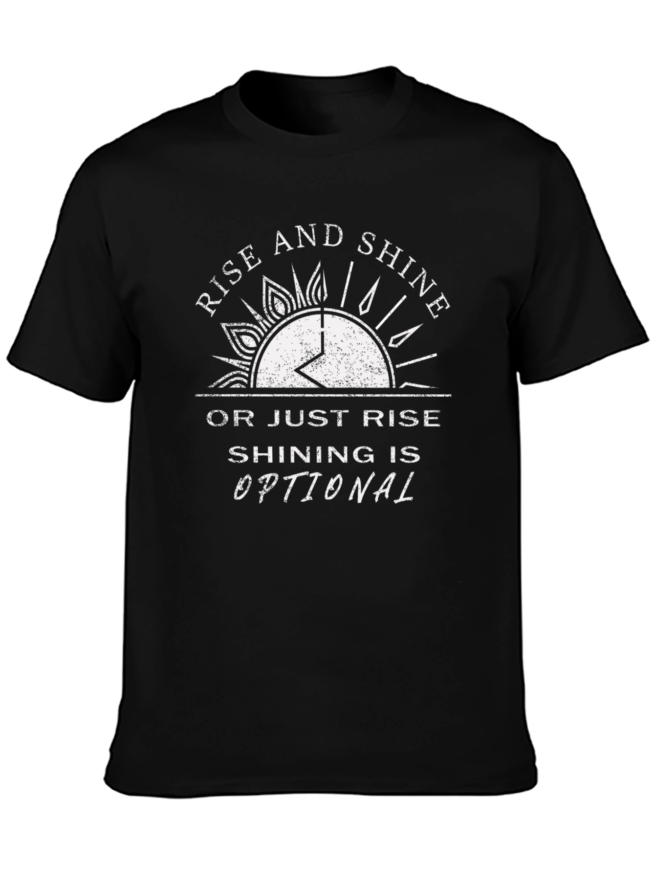 Black Rise and Shine Graphic Tee - Optional Shining view 3