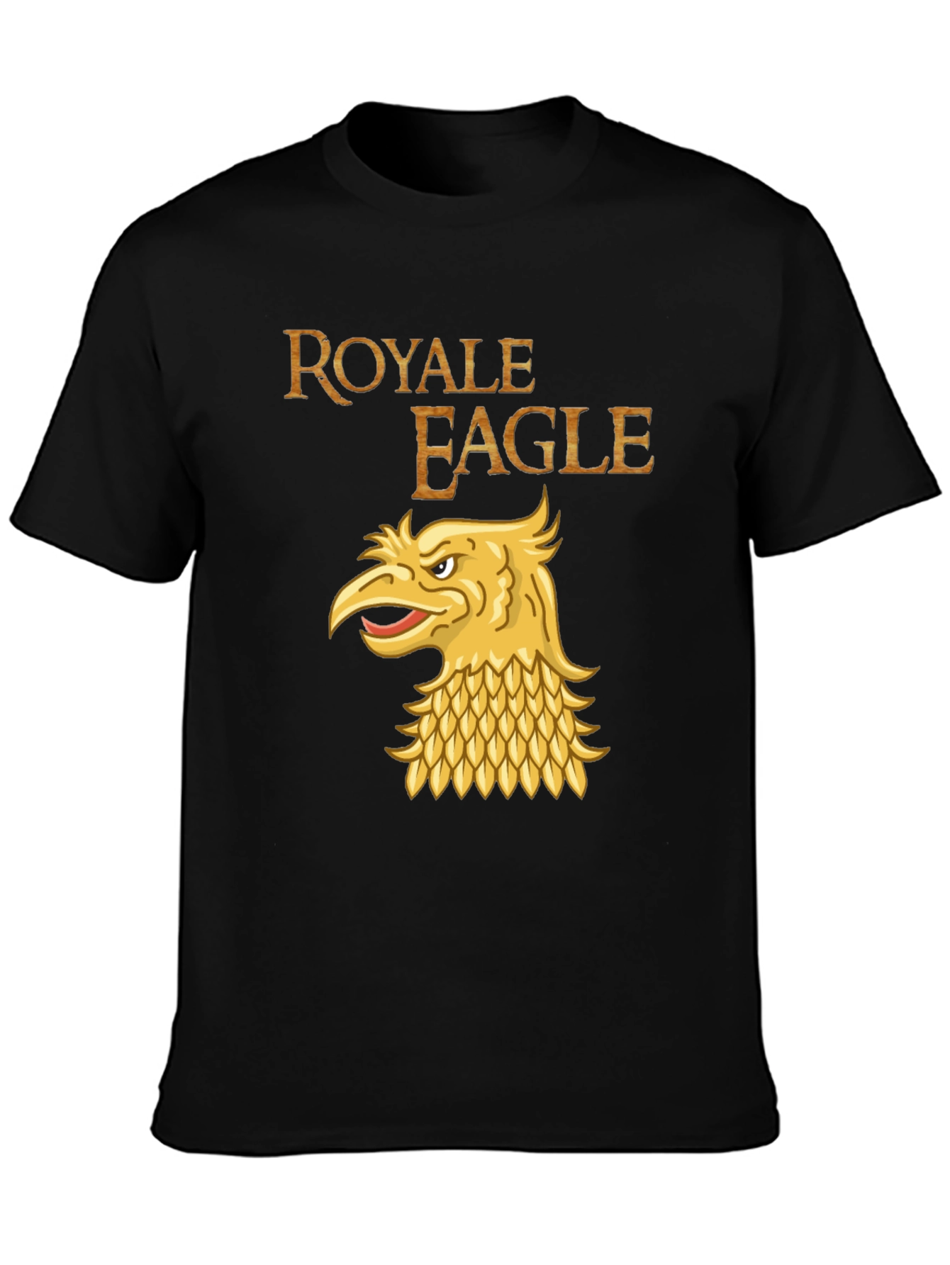 Black Royale Eagle Graphic T-Shirt - Black view 3