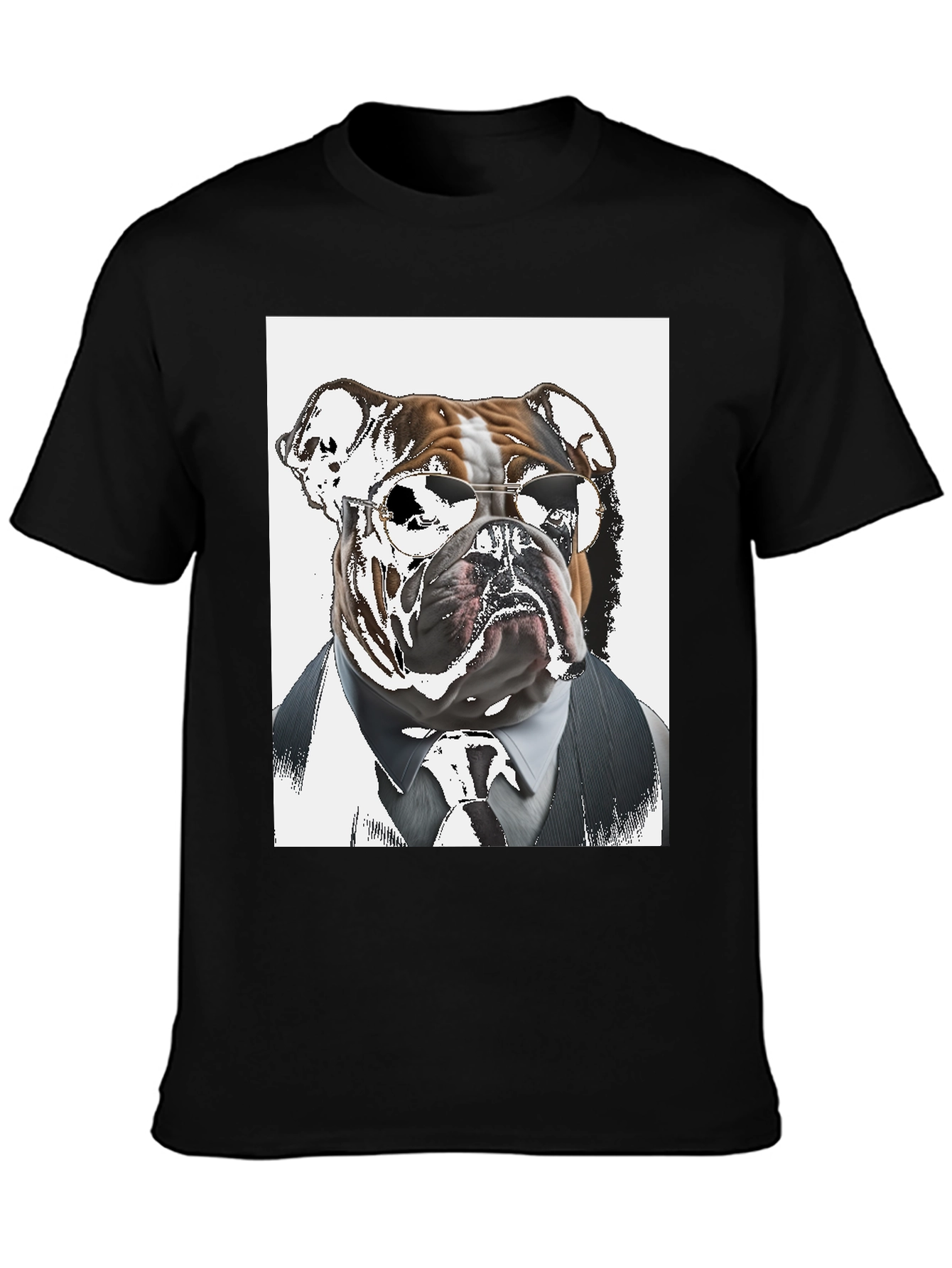 Black Dog Boss T-Shirt - Cool Canine Style view 3