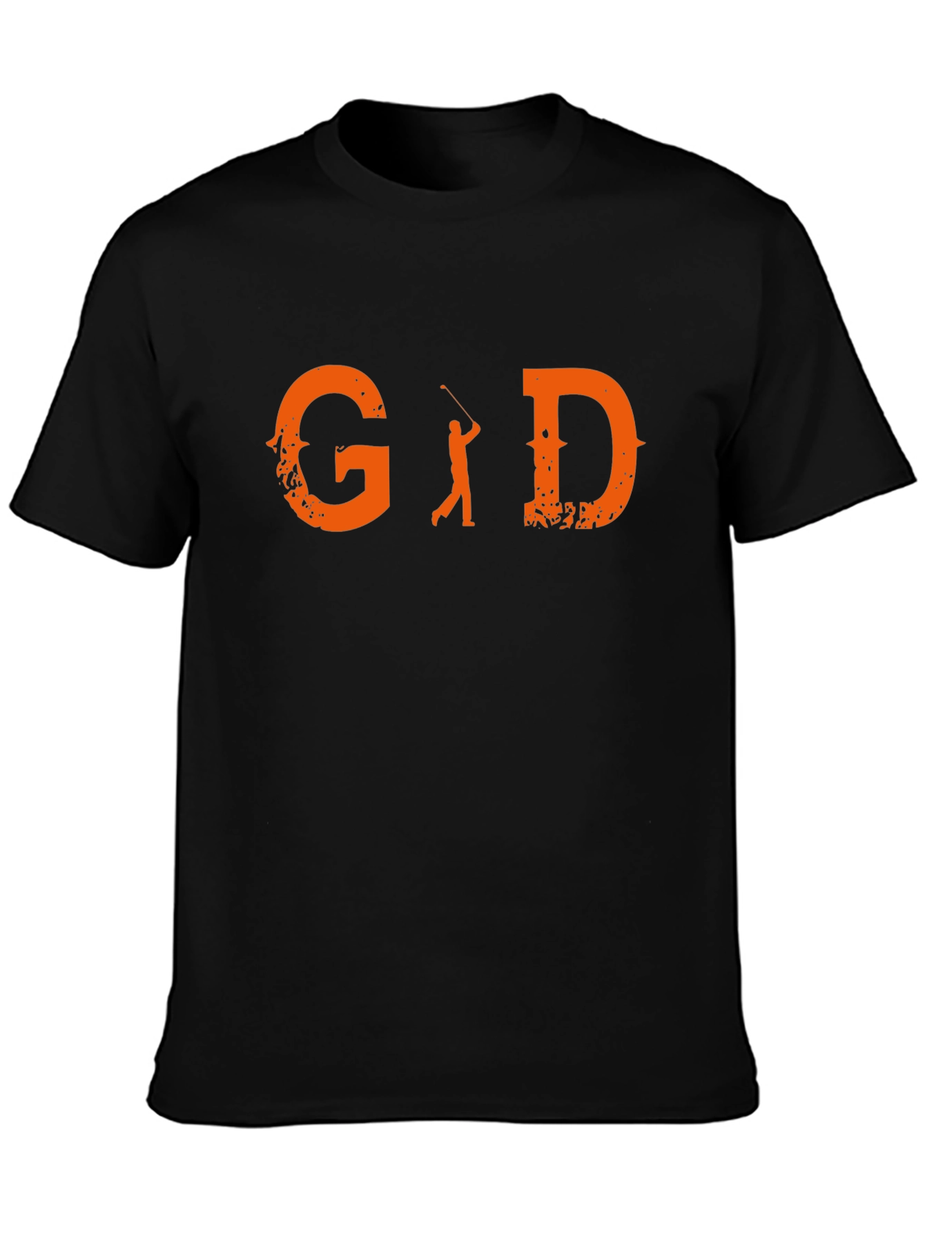 Black Golf Lover Tee - G and D Graphic view 3
