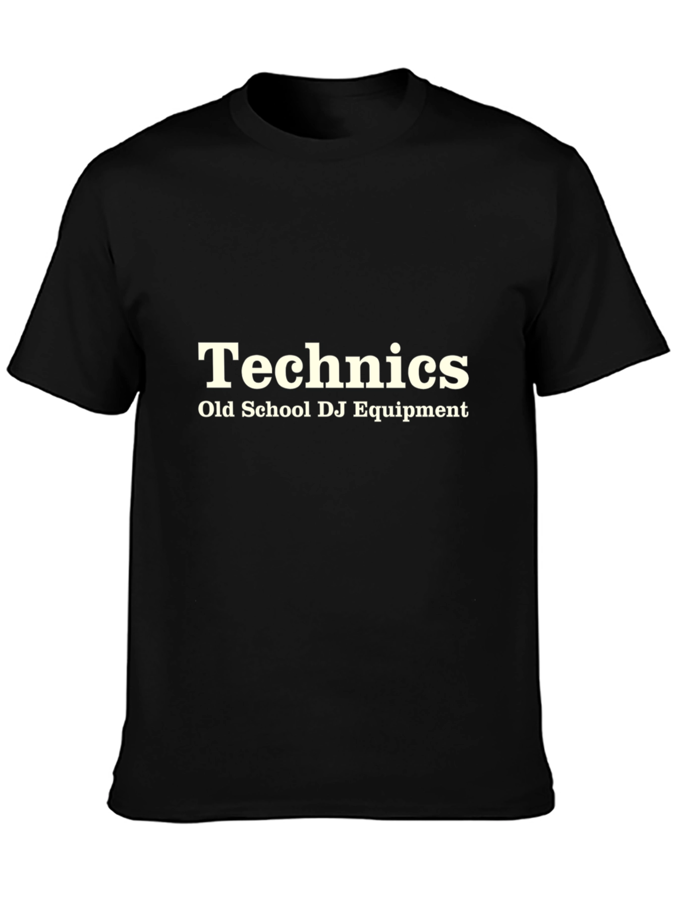Black Technics Old School DJ Equipment T-Shirt view 3