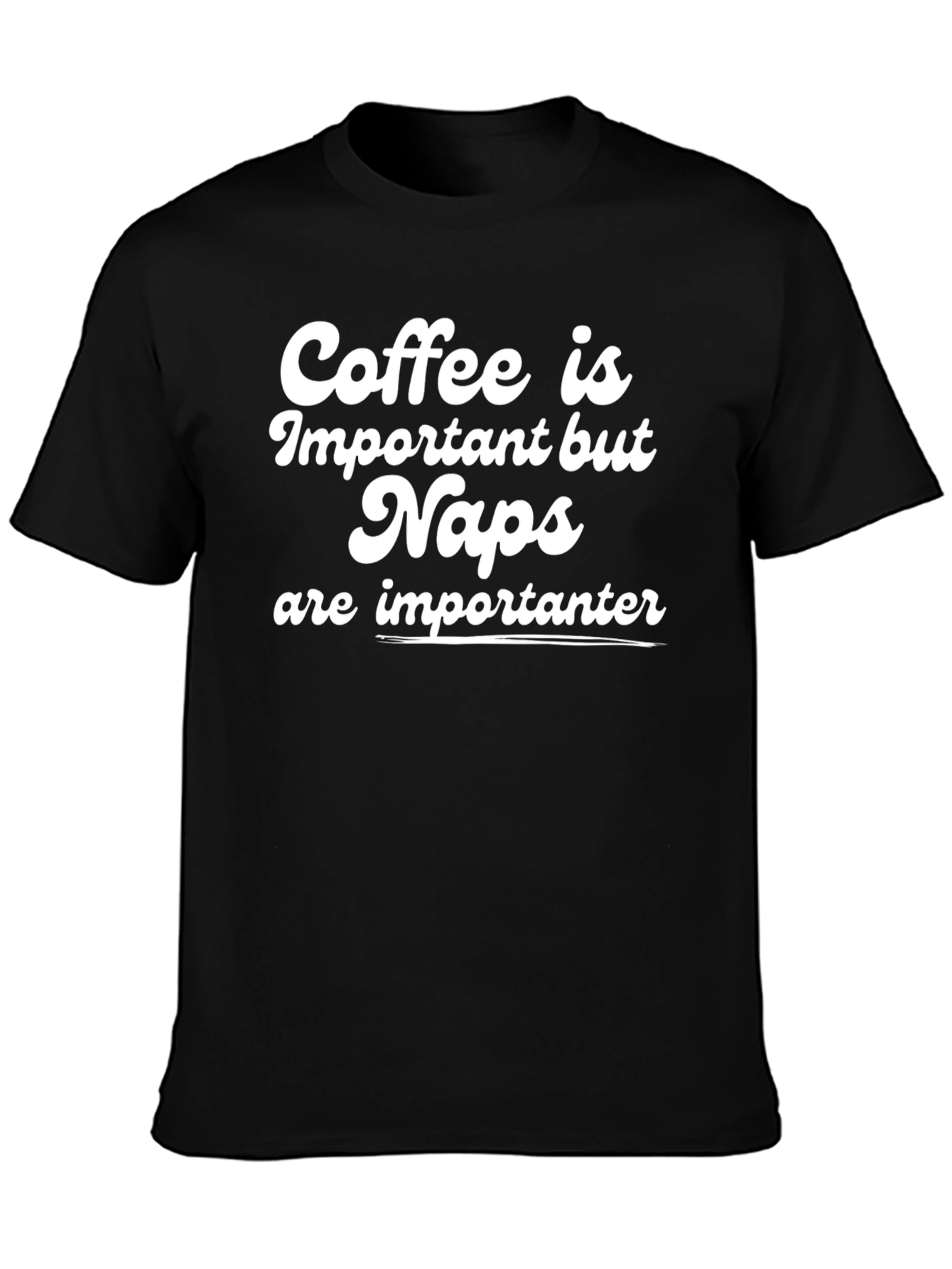 Black Coffee and Naps T-Shirt Funny Slogan Tee view 3