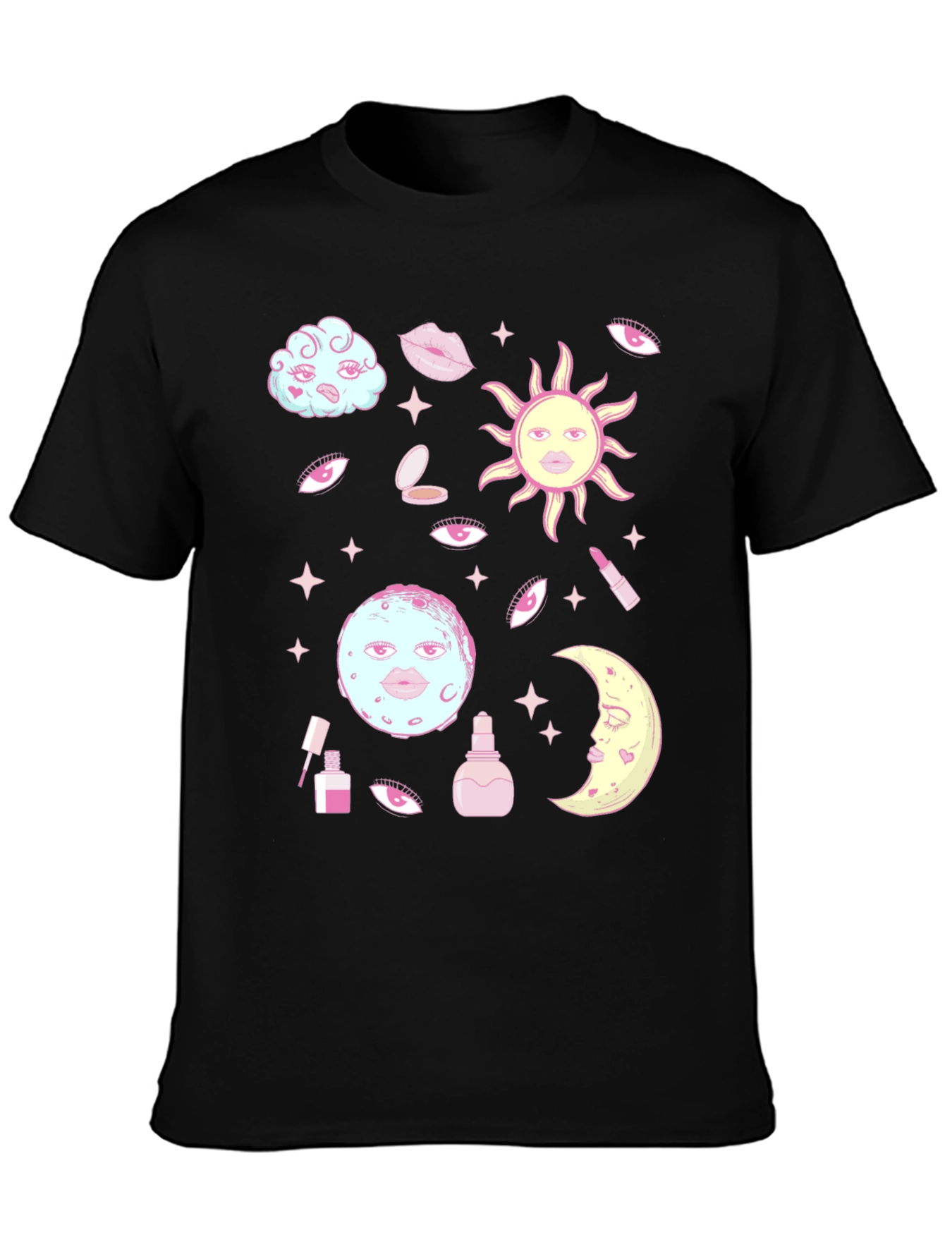 Black Celestial Dreams T-Shirt view 3