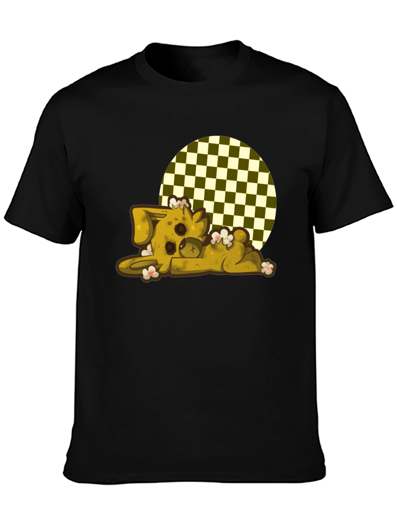 Black Cute Bunny Graphic Tee - Soft Cotton Blend view 3