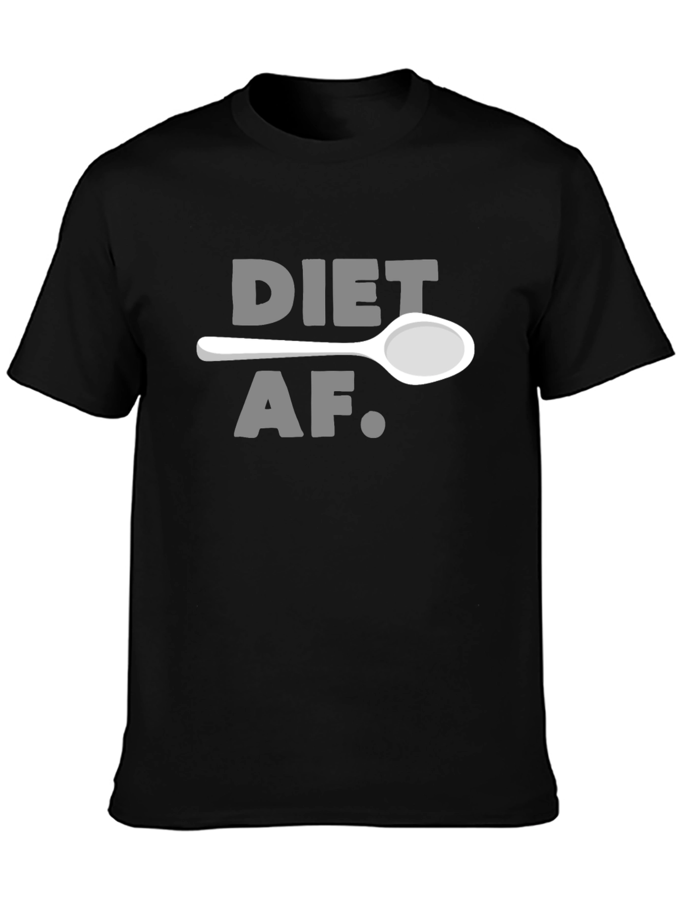 Black Diet AF Graphic T-Shirt view 3