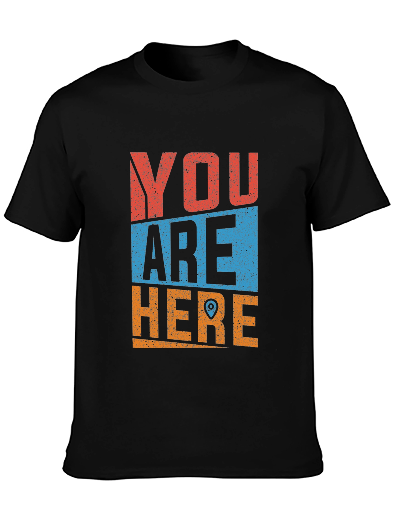 Black You Are Here Graphic T-Shirt view 3