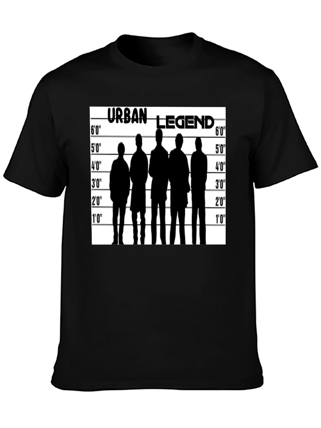 Black Urban Legend Lineup T-Shirt - Black view 3
