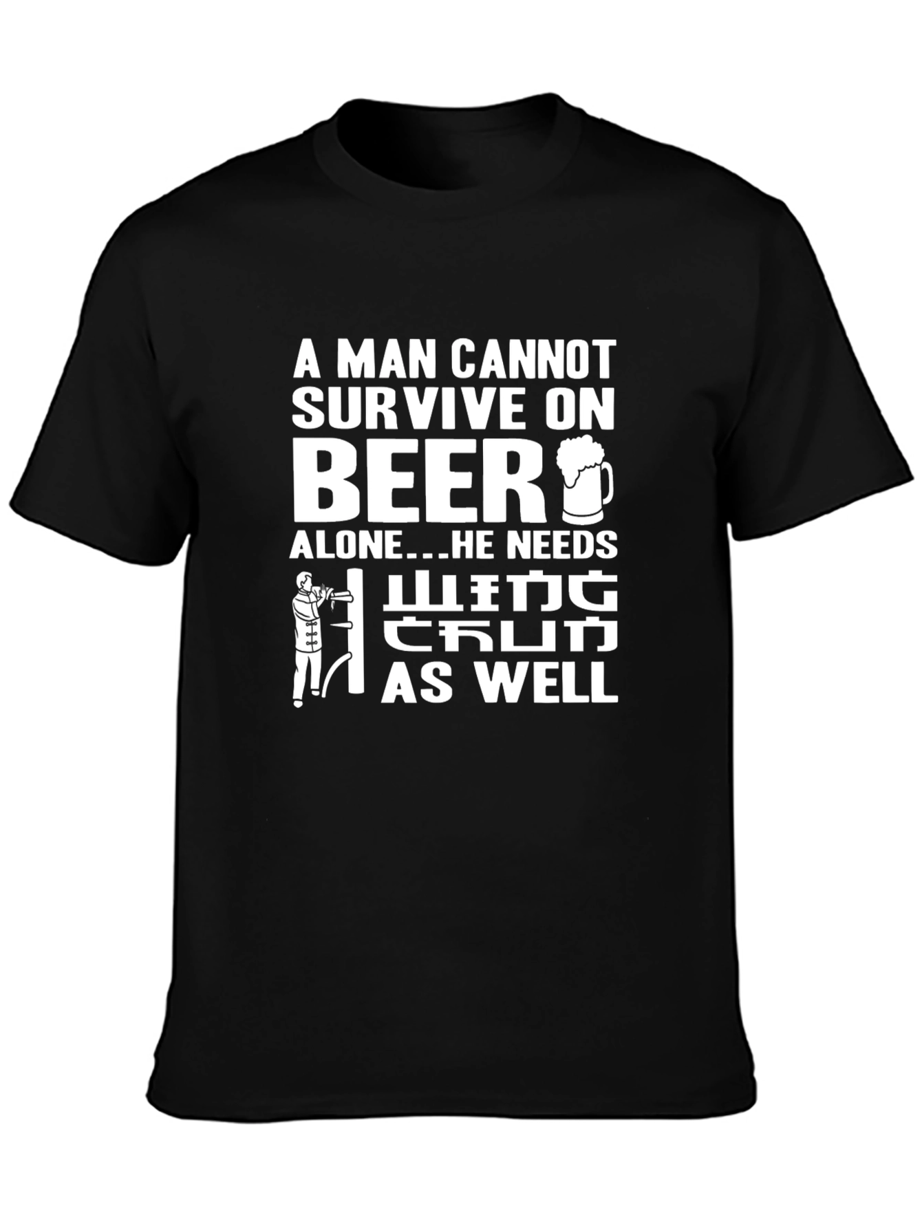 Black Beer & Golf T-Shirt: A Man's Survival Guide view 3