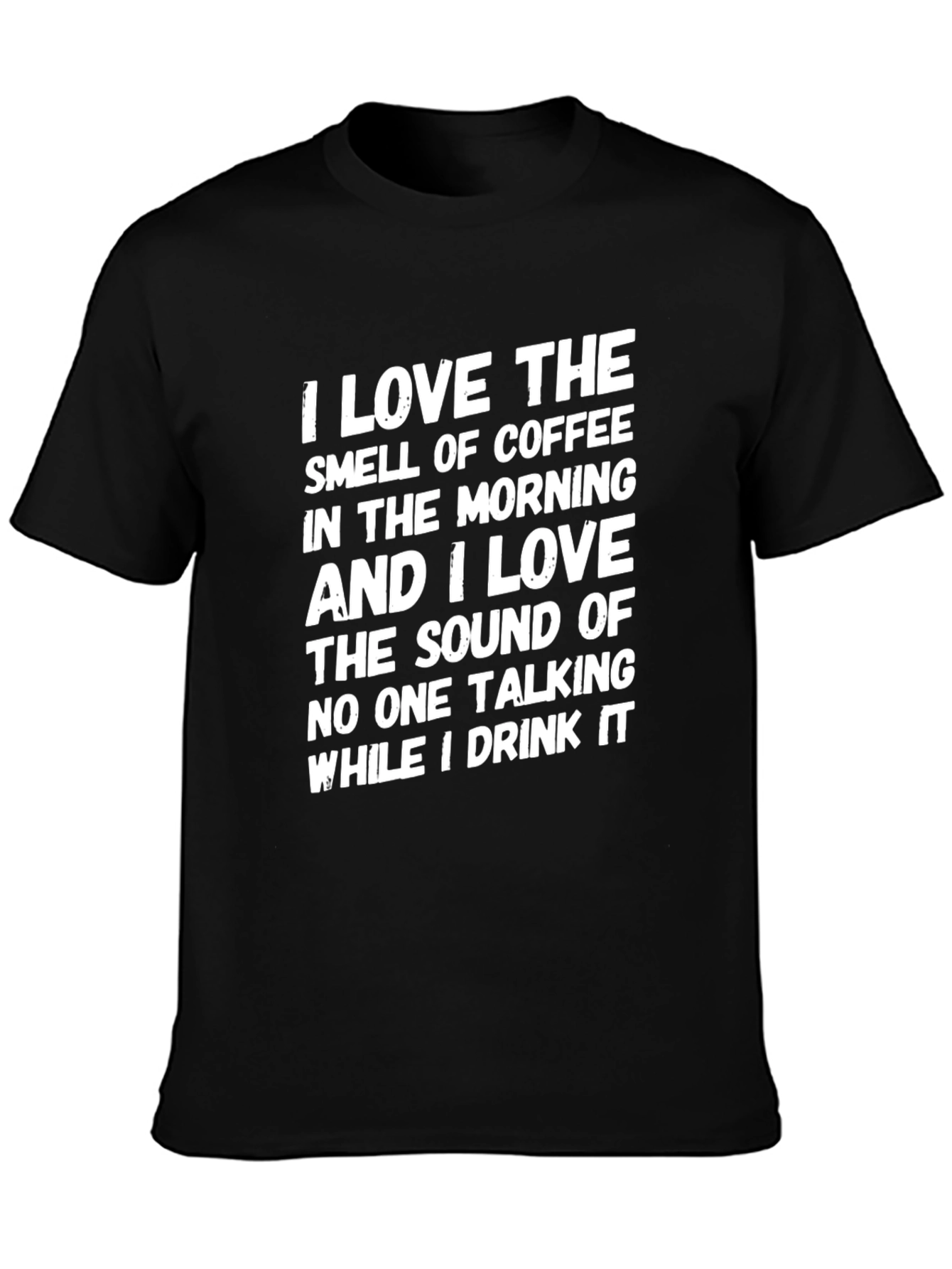 Black Coffee Lover's T-Shirt - Funny Morning Statement Tee view 3