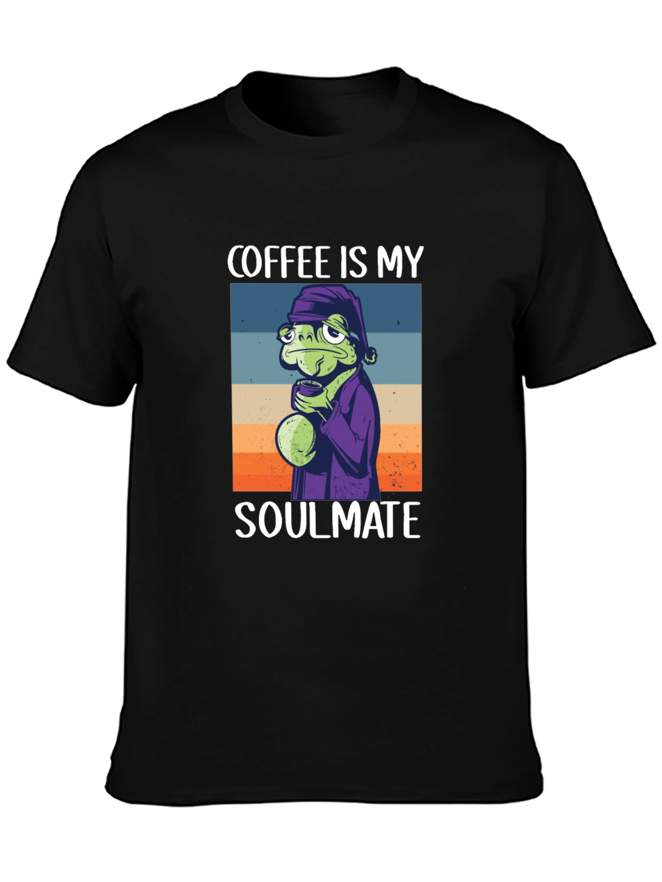 Black Coffee Soulmate Tee - Frog Lover's T-Shirt view 3