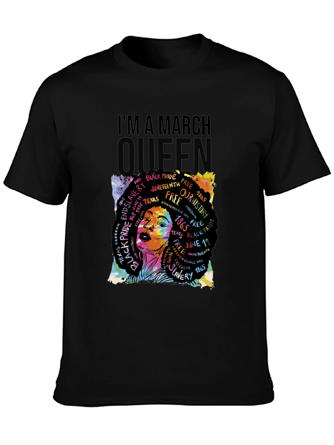 Black March Queen Black Pride Graphic Tee view 3