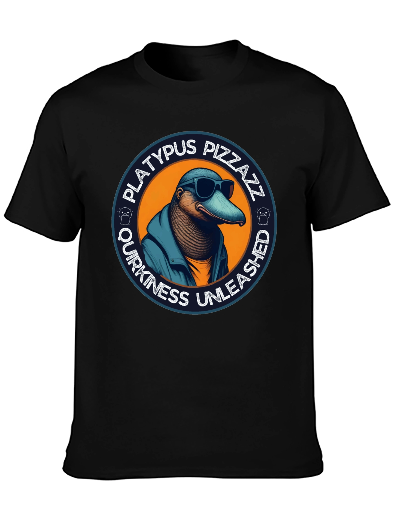 Black Platypus Pizzazz T-Shirt - Quirky & Unleashed view 3