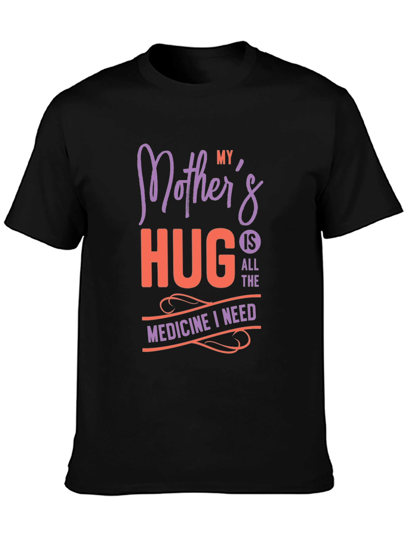 Black Mother's Hug T-Shirt - All The Medicine I Need view 3