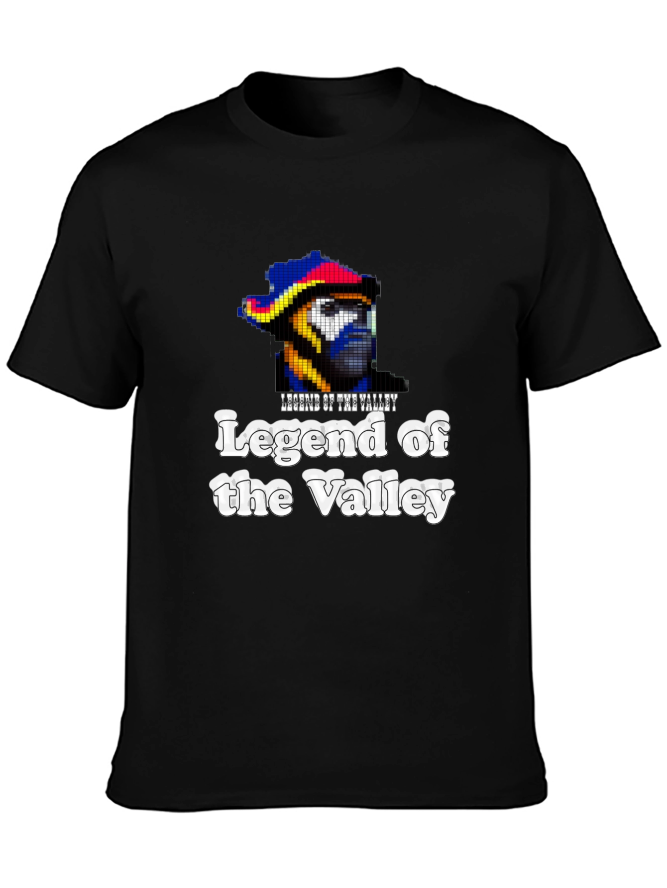 Black Legend of the Valley Graphic T-Shirt - Black view 3