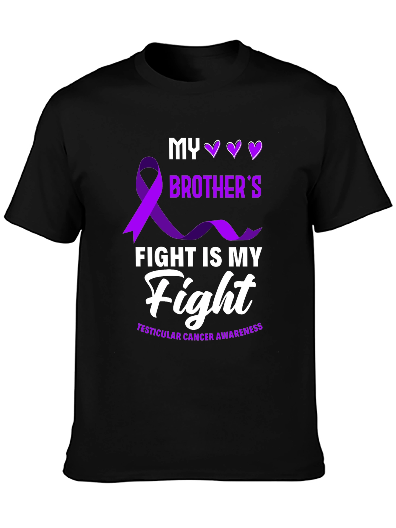 Testicular Cancer Awareness T-Shirt - My Brother's Fight - 3