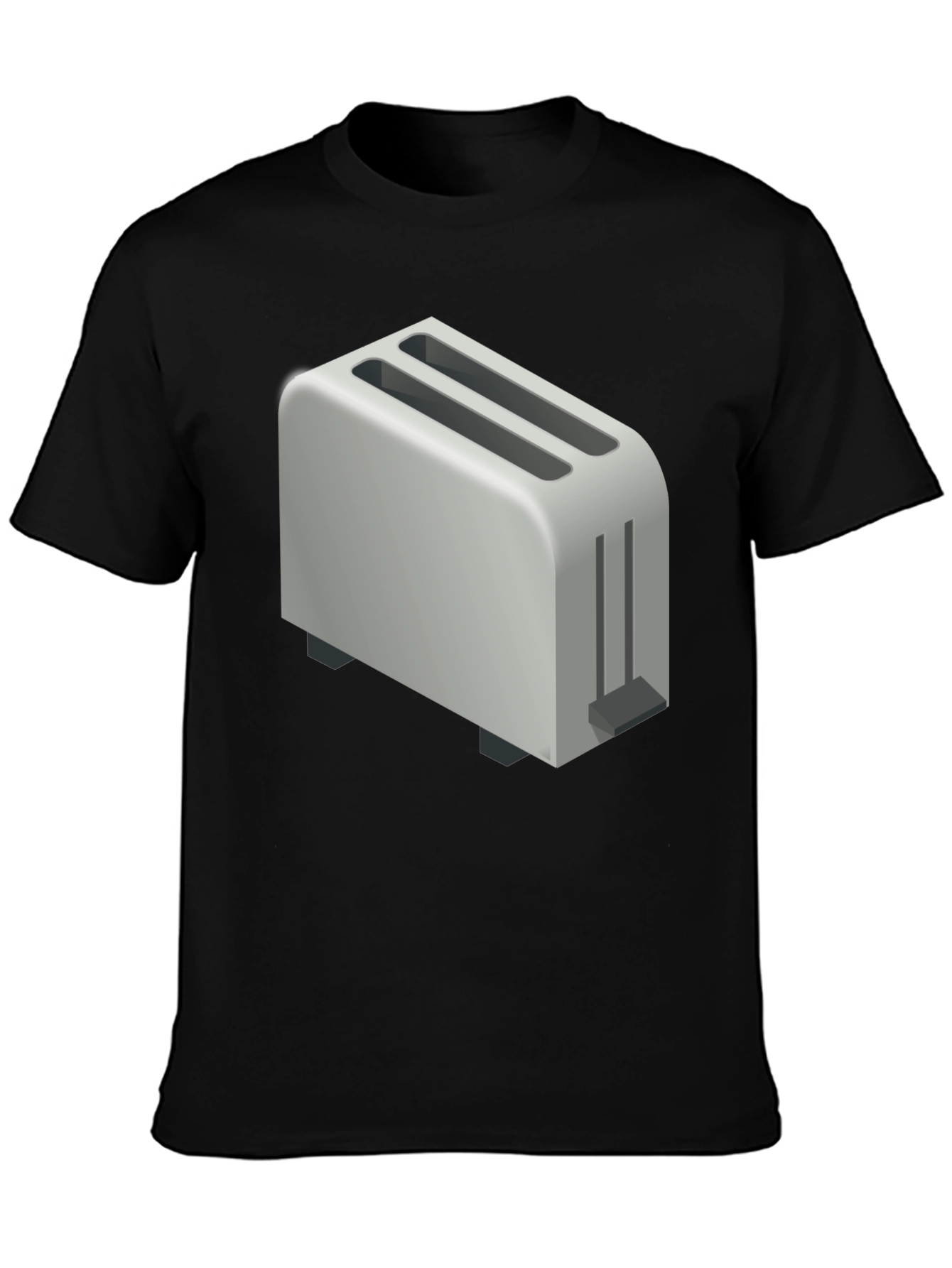 Black Toaster Graphic T-Shirt - Novelty Tee for Bread Lovers view 3