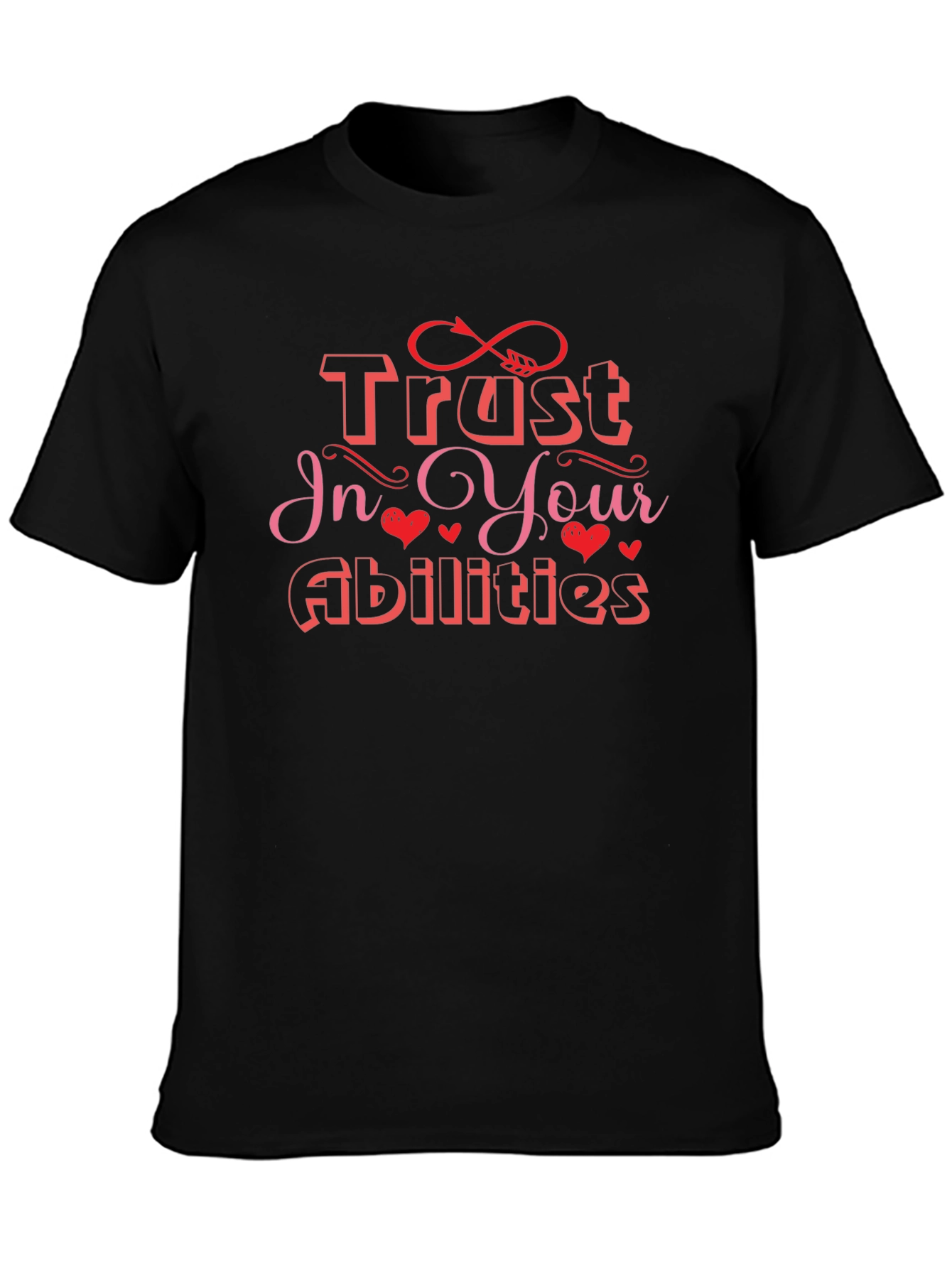 Black Trust In Your Abilities Graphic Tee view 3