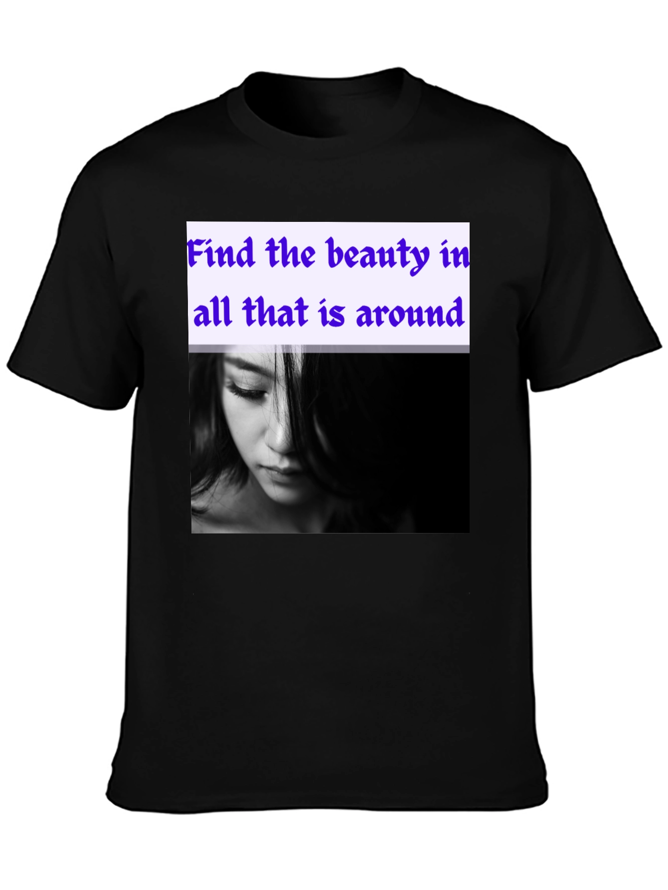 Black Beauty Within T-Shirt - Inspirational Graphic Tee view 3
